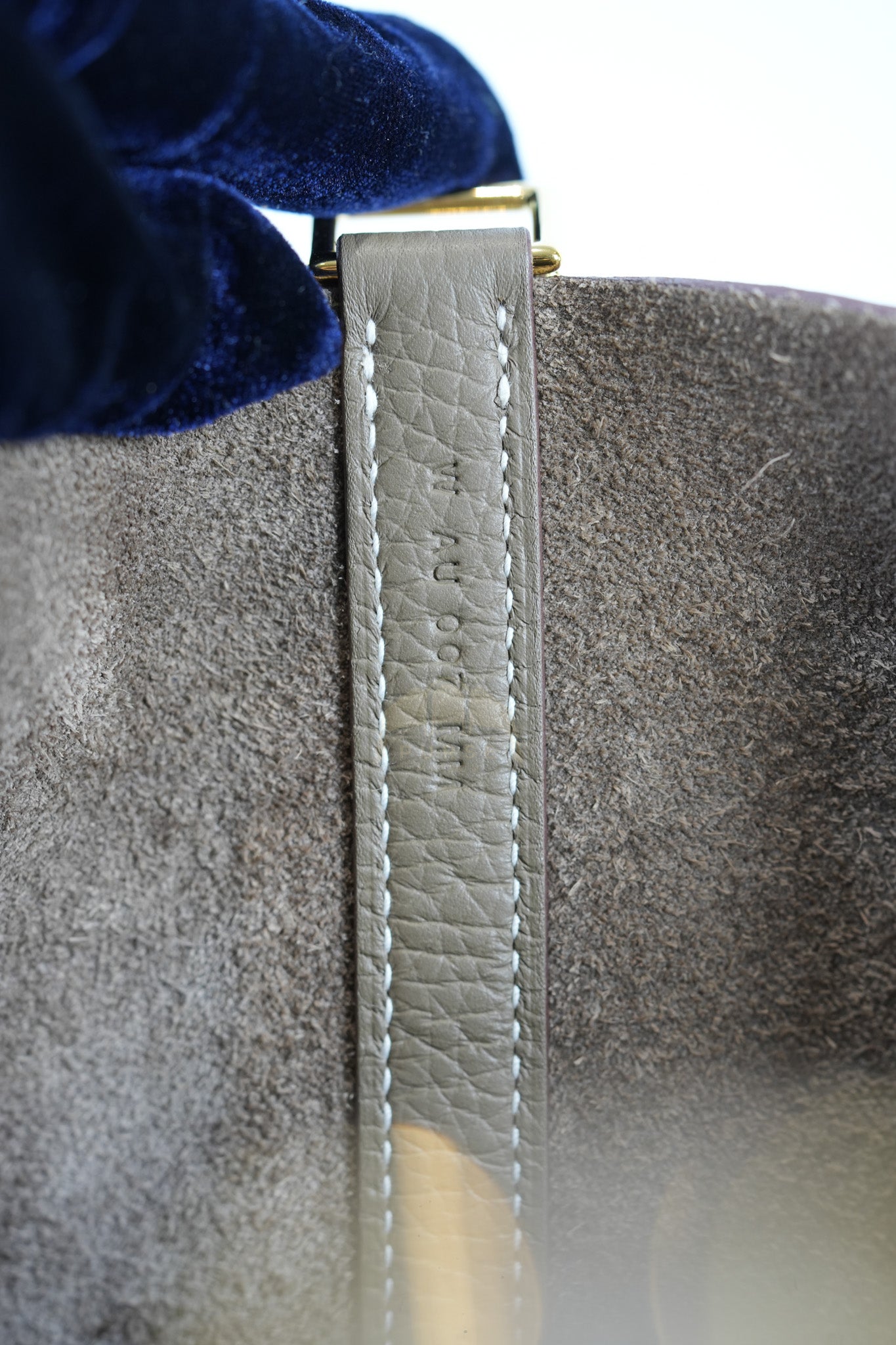 Picotin 22 in Etoupe Clemence Leather Gold Hardware Stamp W(2024) | Purse Maison Luxury Bags Shop