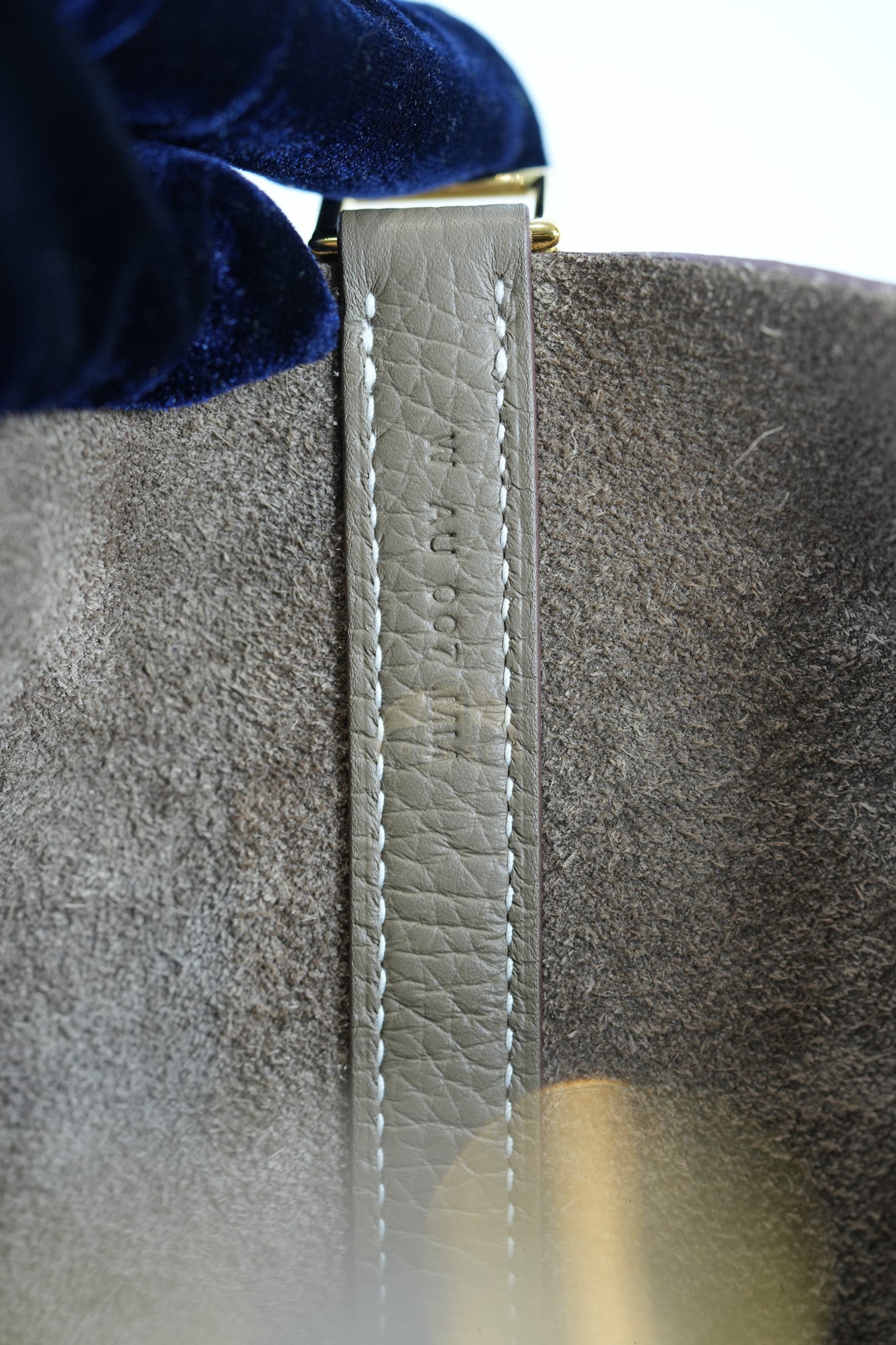 Picotin 22 in Etoupe Clemence Leather Gold Hardware Stamp W(2024) | Purse Maison Luxury Bags Shop