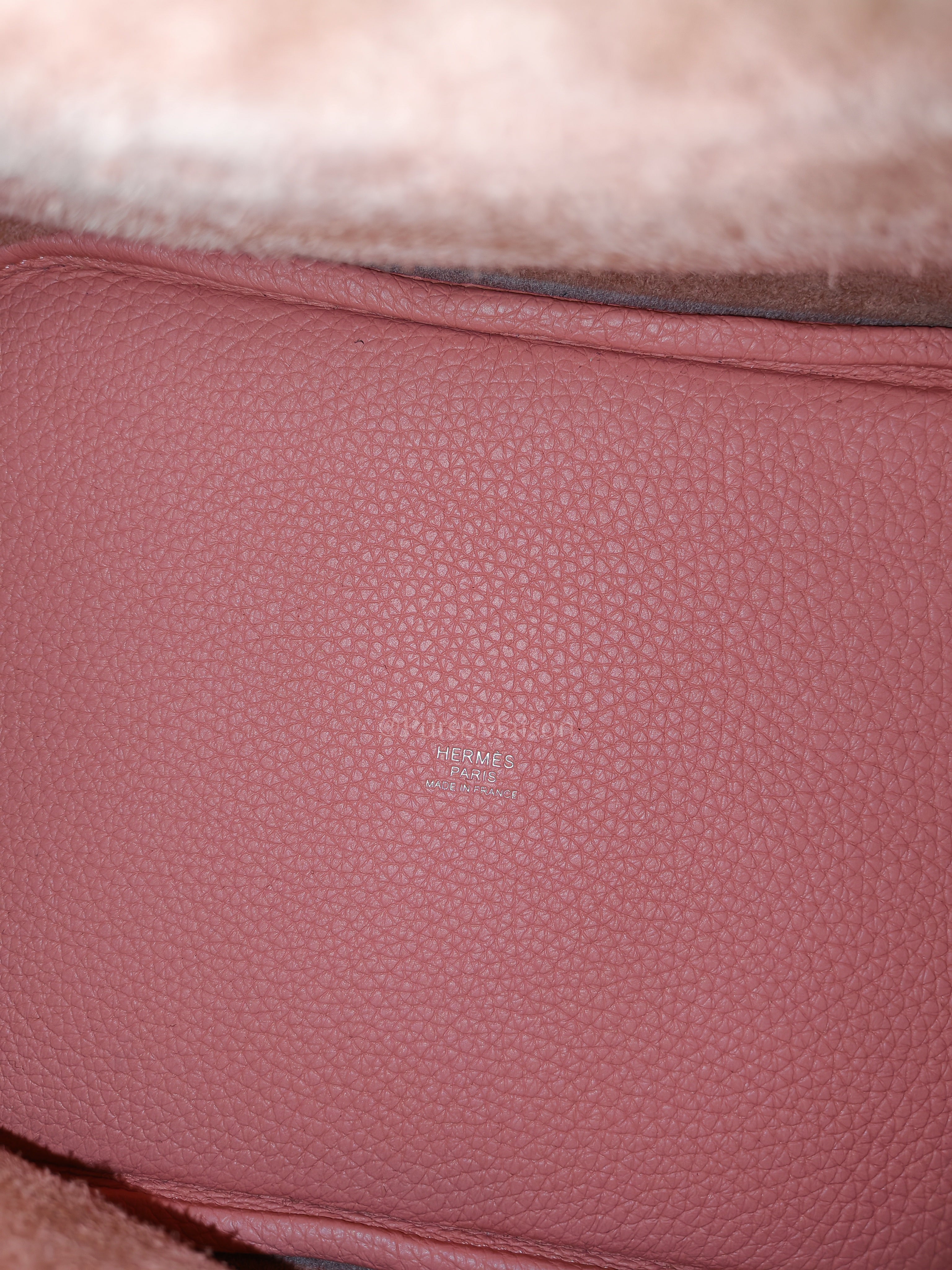 Picotin 22 in Rose Azelee Clemence Leather & Palladium Hardware Stamp B (2023) | Purse Maison Luxury Bags Shop