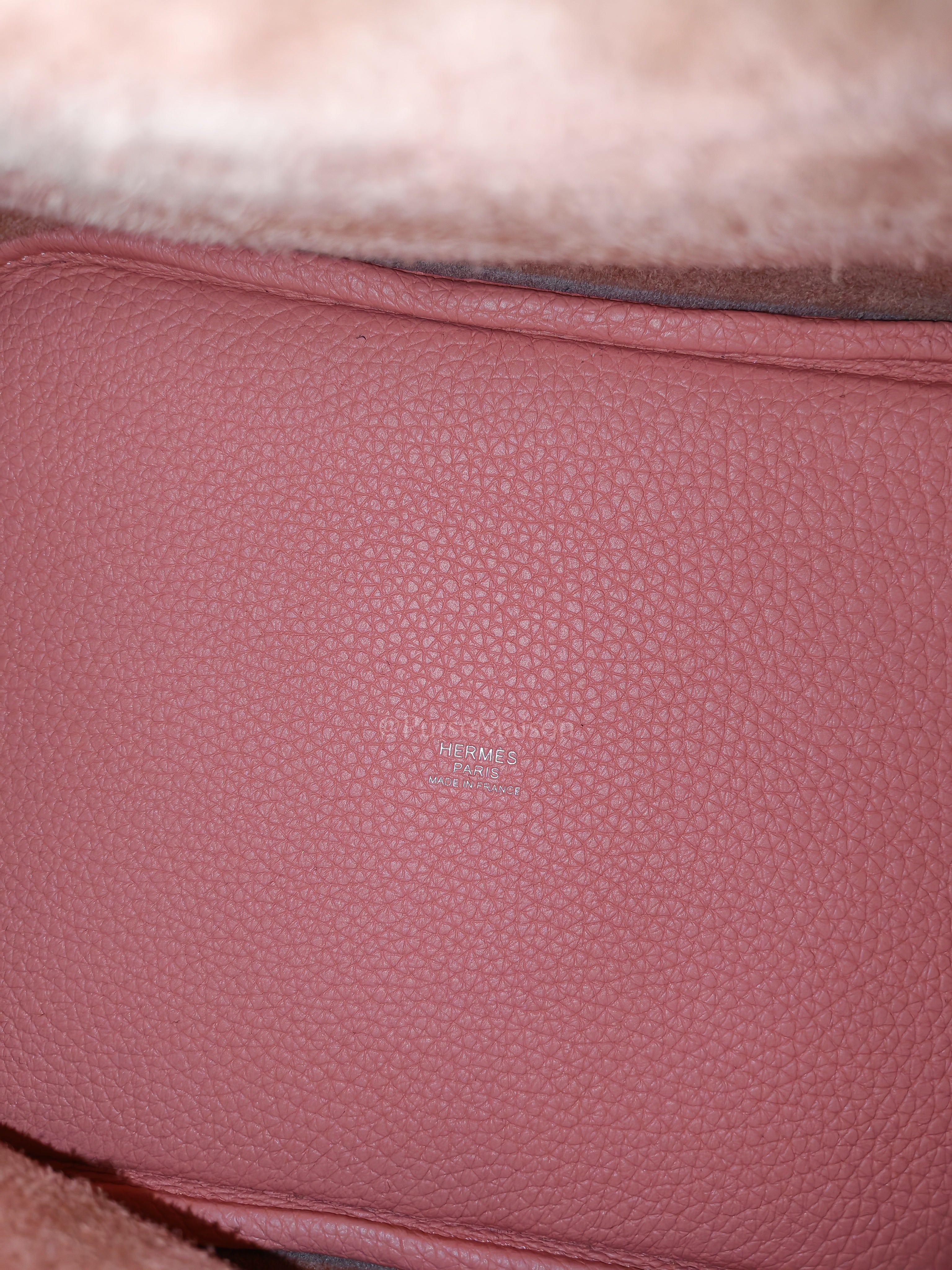Picotin 22 in Rose Azelee Clemence Leather & Palladium Hardware Stamp B (2023) | Purse Maison Luxury Bags Shop