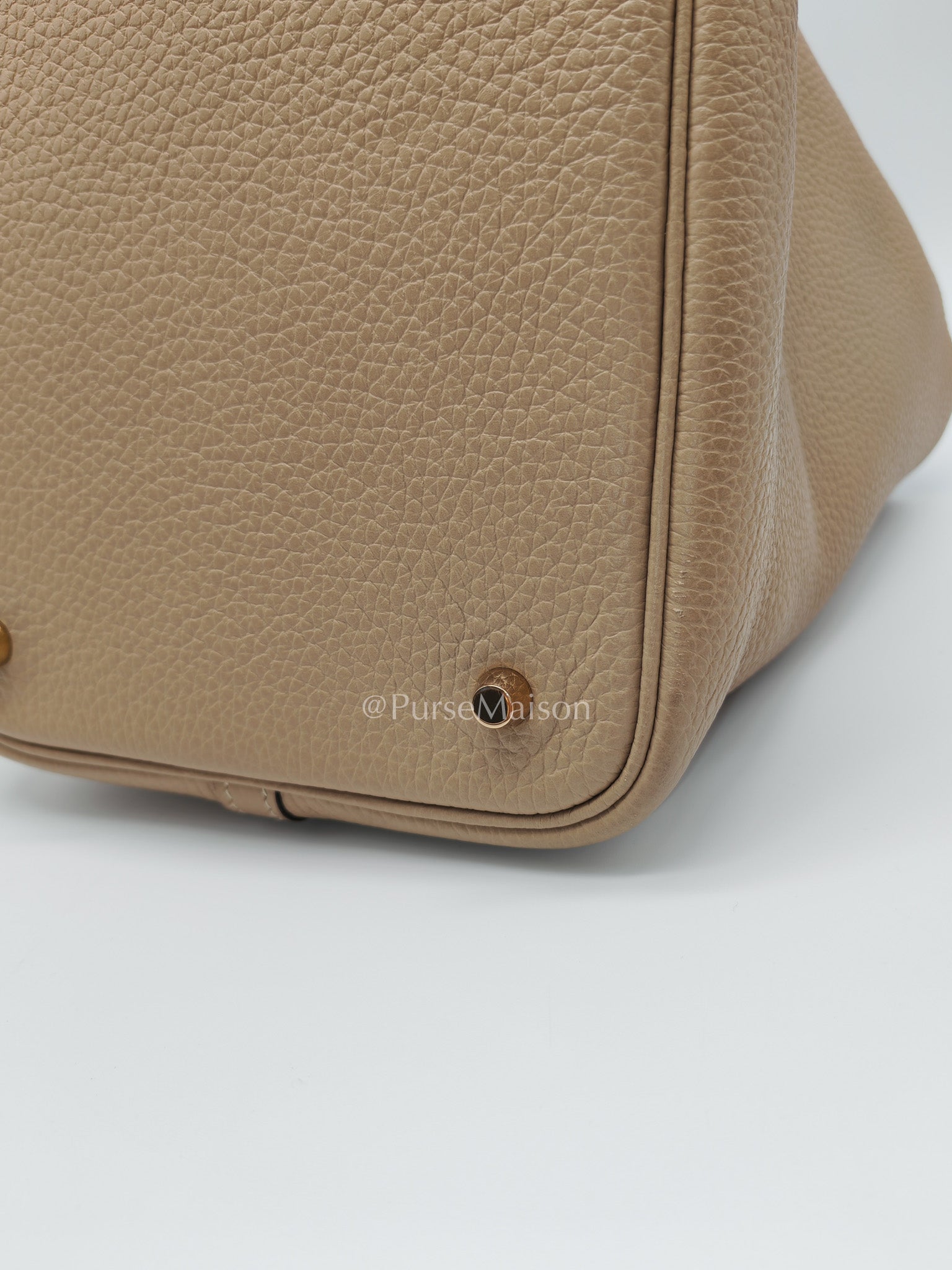 Picotin 22 Trench in Clemence Leather and Gold Hardware Stamp U (2022) | Purse Maison Luxury Bags Shop