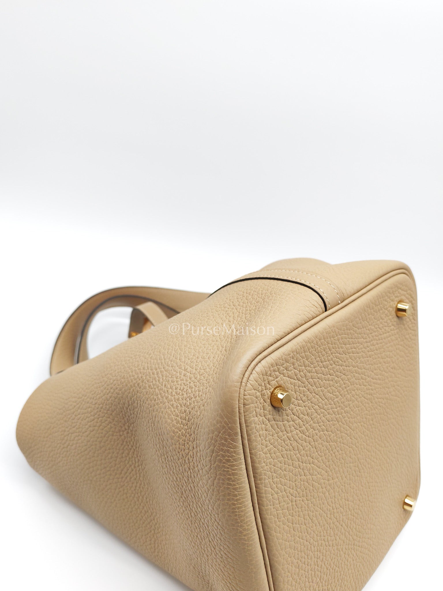 Picotin 22 Trench in Clemence Leather and Gold Hardware Stamp U (2022) | Purse Maison Luxury Bags Shop