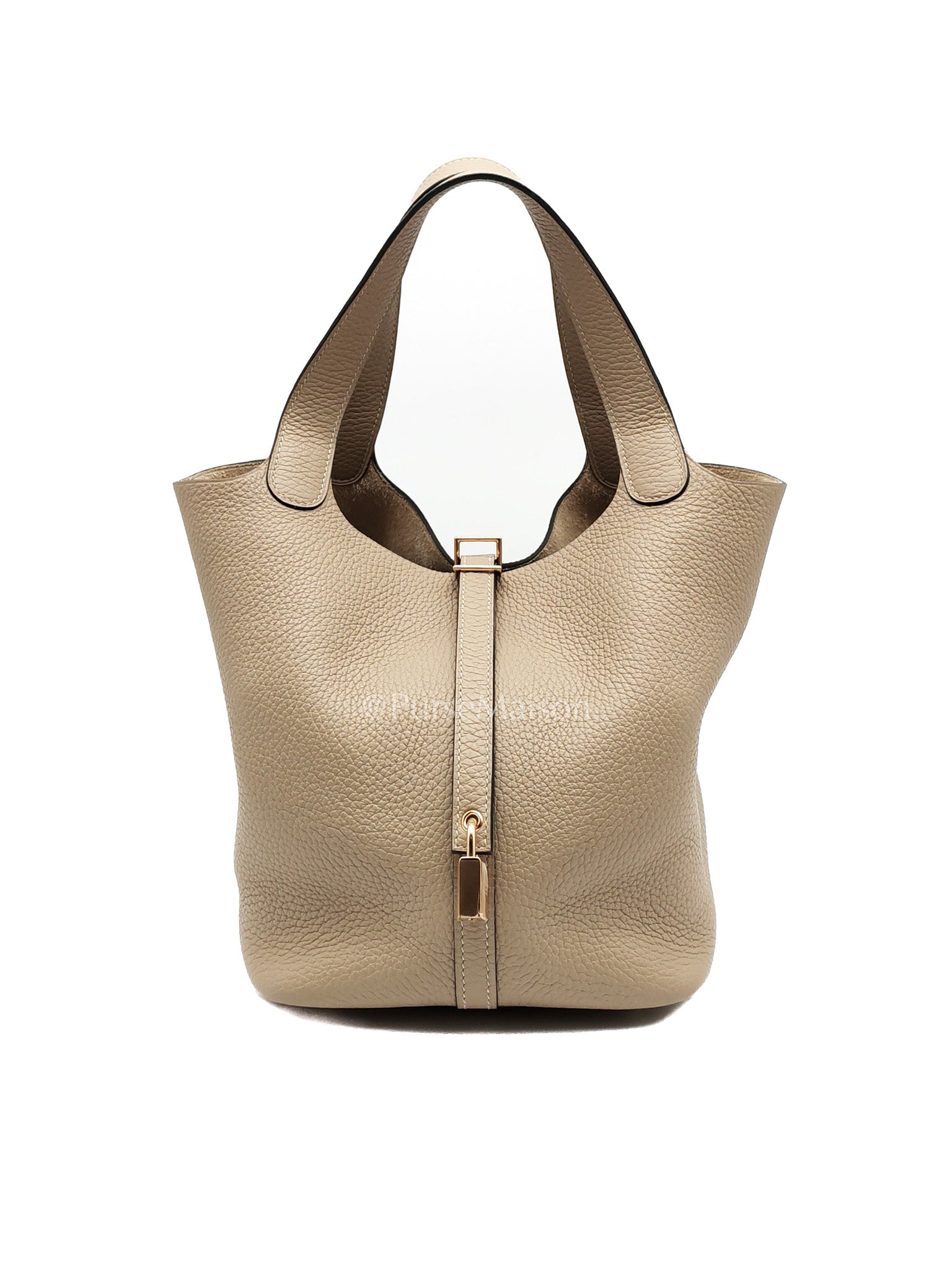 Picotin 22 Trench in Clemence Leather and Gold Hardware Stamp U (2022) | Purse Maison Luxury Bags Shop