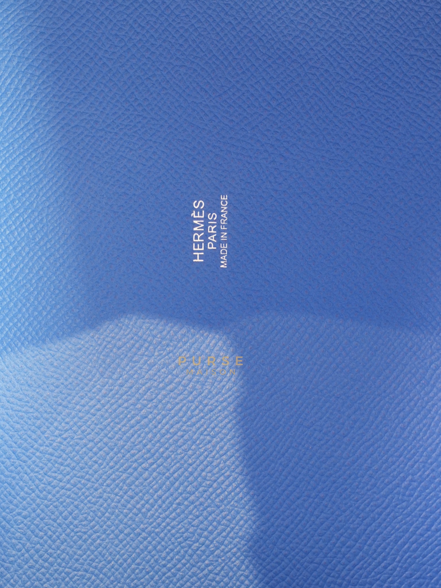 Picotin 22 Tressage in Blue Zellige Epsom Leather & Palladium Hardware Stamp C(2021) | Purse Maison Luxury Bags Shop