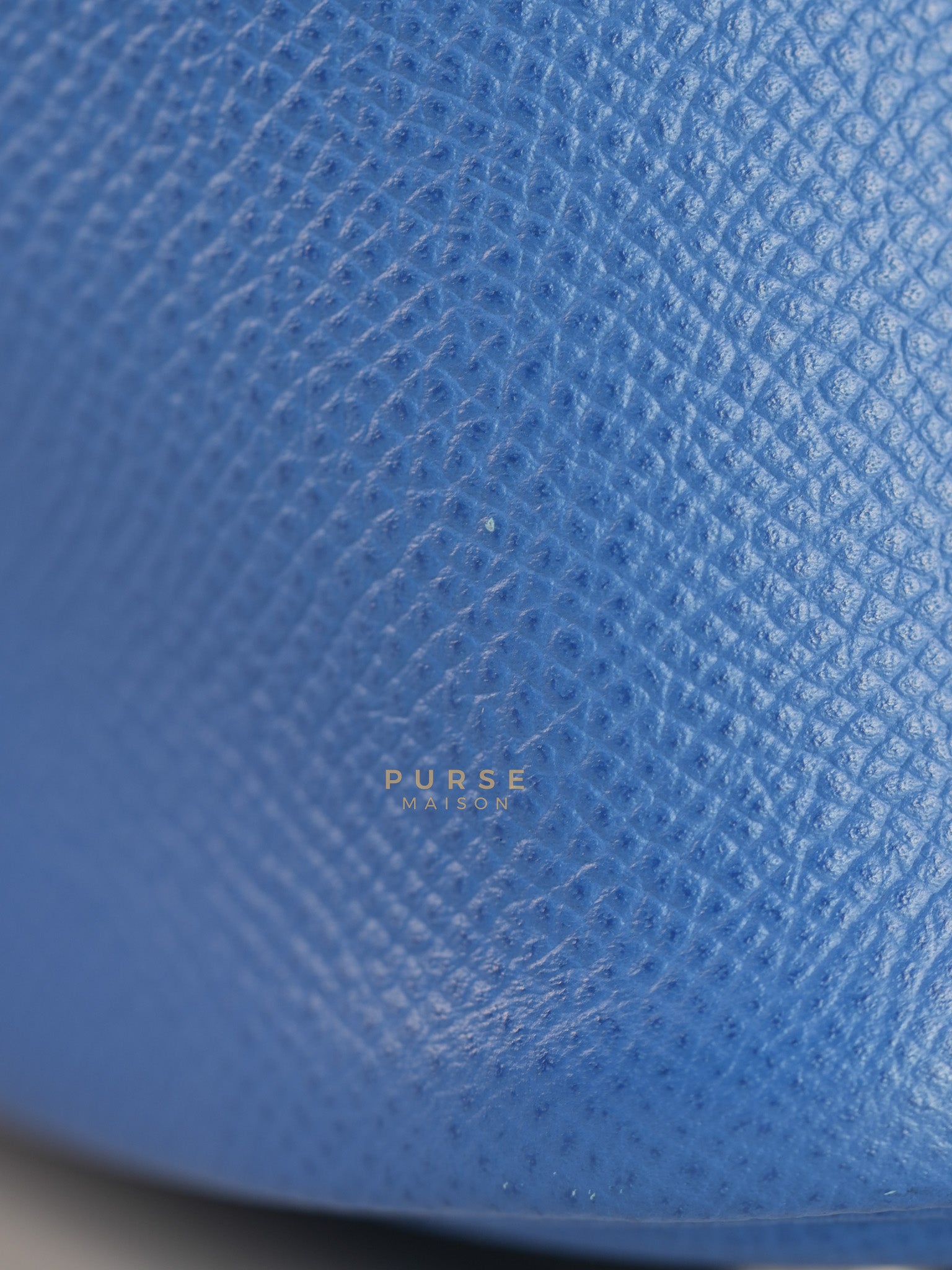 Picotin 22 Tressage in Blue Zellige Epsom Leather & Palladium Hardware Stamp C(2021) | Purse Maison Luxury Bags Shop