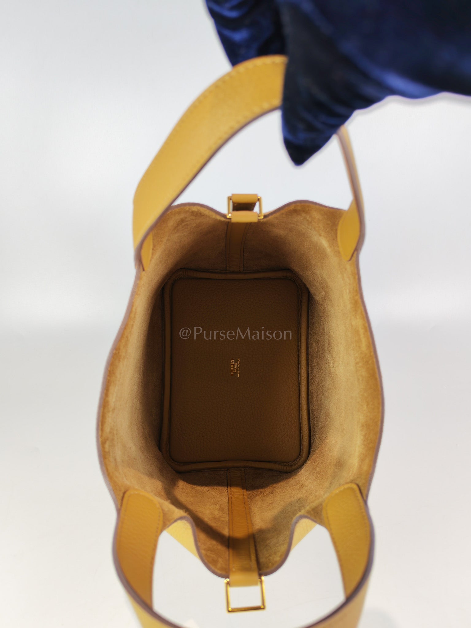 Picotin Lock 18 in Biscuit Clemence Leather Gold Hardware Stamp U(2022) | Purse Maison Luxury Bags Shop