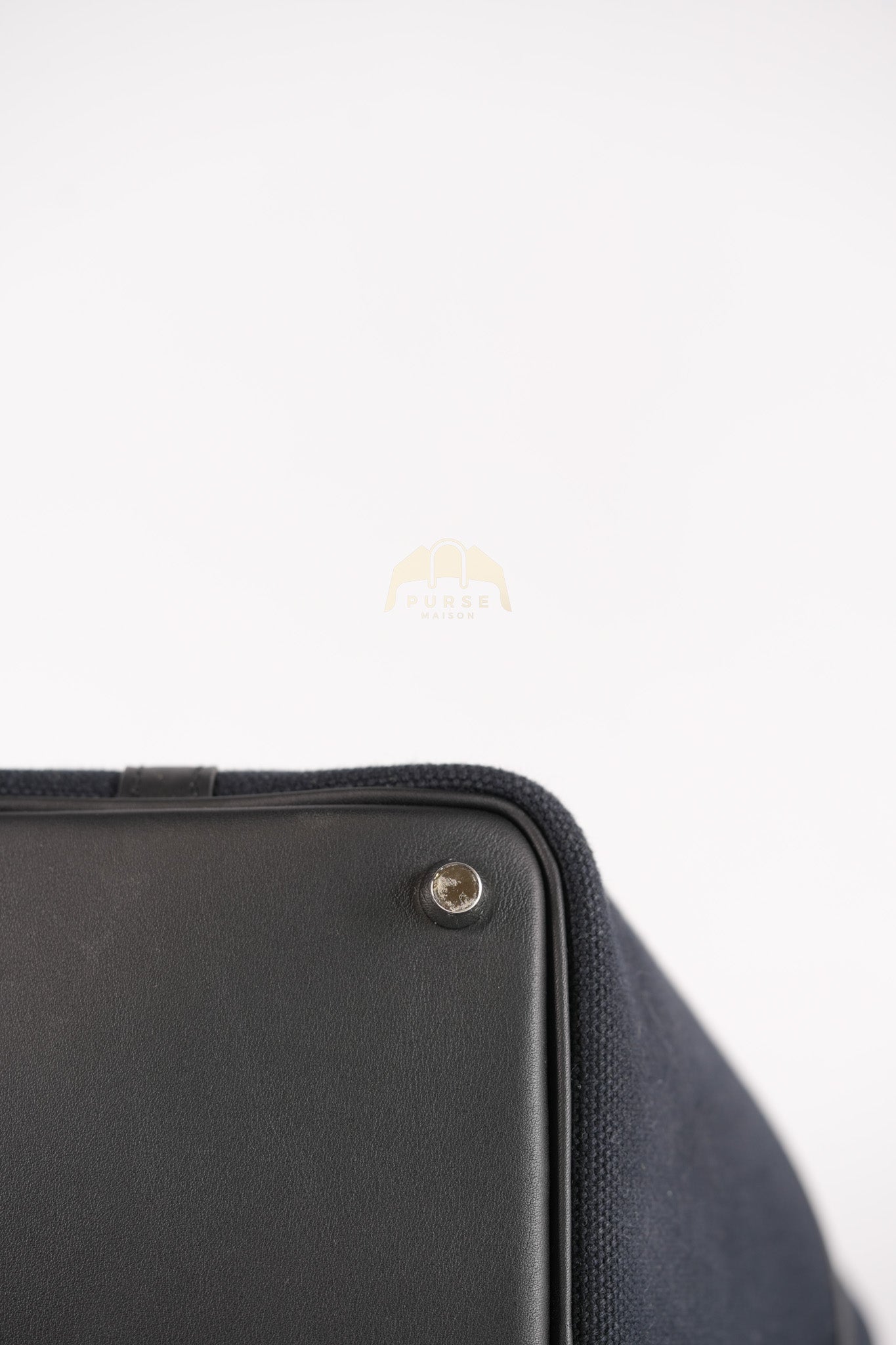 Picotin Lock 18 in Black Cargo Canvas & Palladium Hardware Stamp B (2023) | Purse Maison Luxury Bags Shop