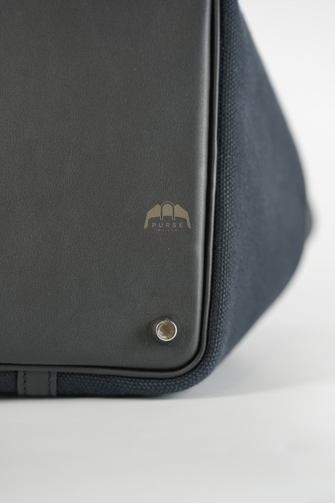 Picotin Lock 18 in Black Cargo Canvas & Palladium Hardware Stamp B (2023) | Purse Maison Luxury Bags Shop