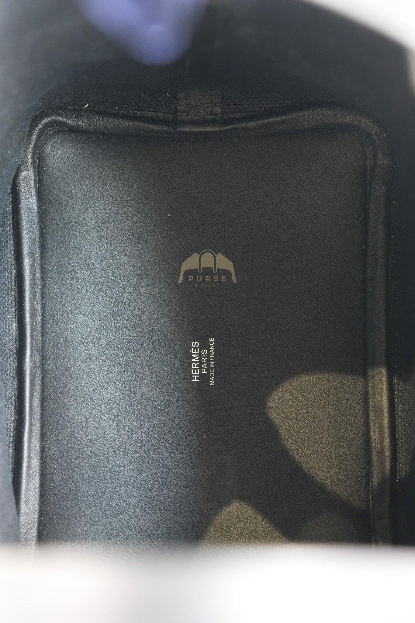 Picotin Lock 18 in Black Cargo Canvas & Palladium Hardware Stamp B (2023) | Purse Maison Luxury Bags Shop