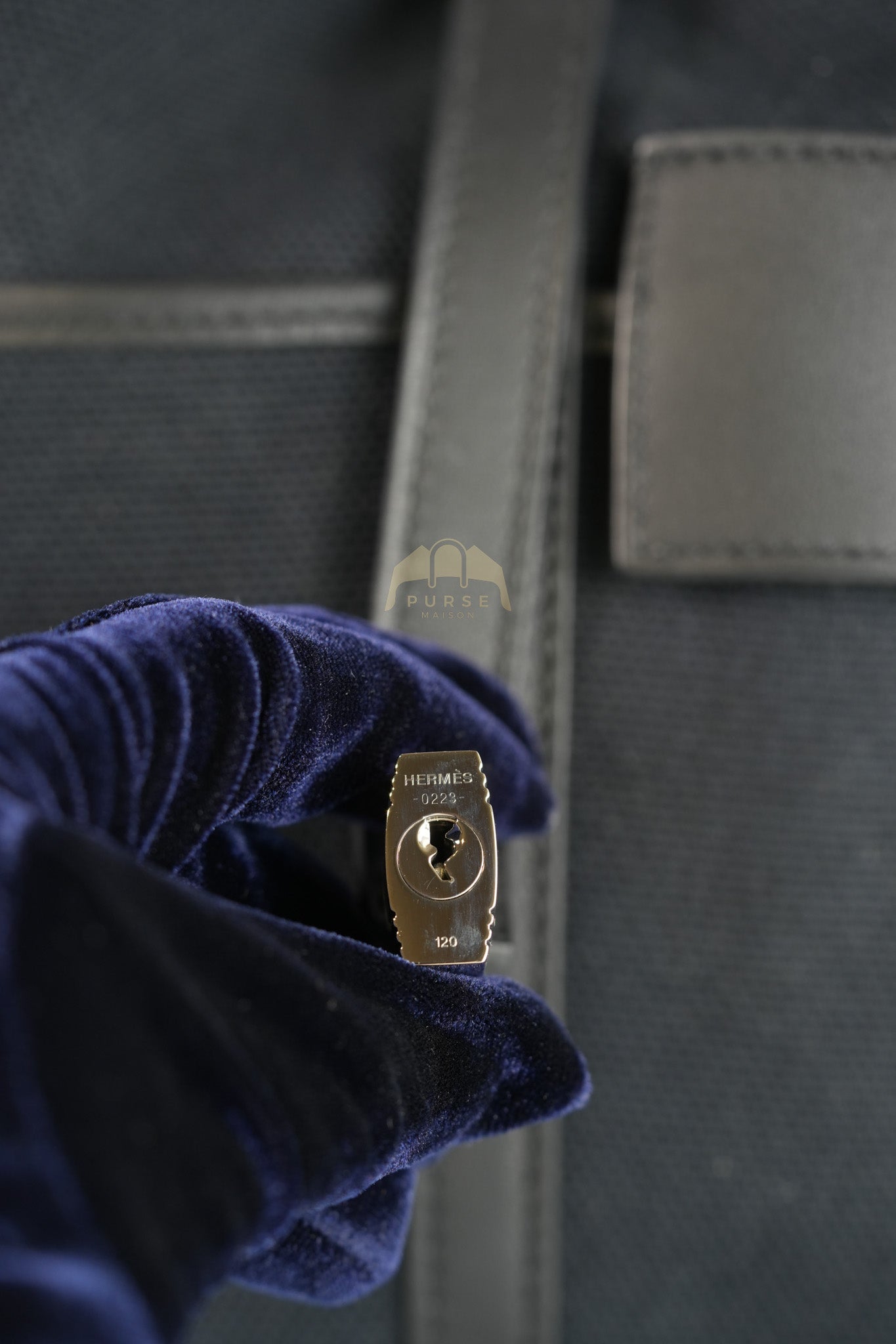 Picotin Lock 18 in Black Cargo Canvas & Palladium Hardware Stamp B (2023) | Purse Maison Luxury Bags Shop