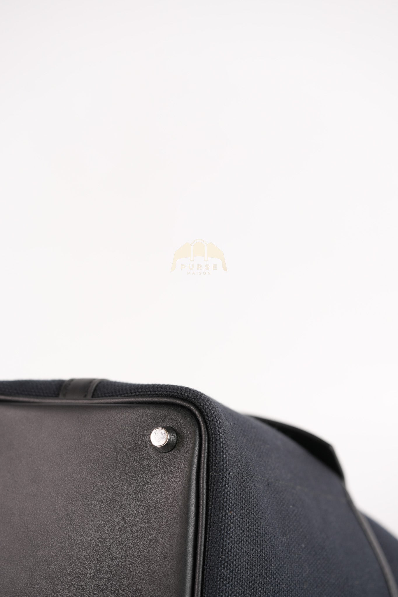 Picotin Lock 18 in Black Cargo Canvas & Palladium Hardware Stamp B (2023) | Purse Maison Luxury Bags Shop