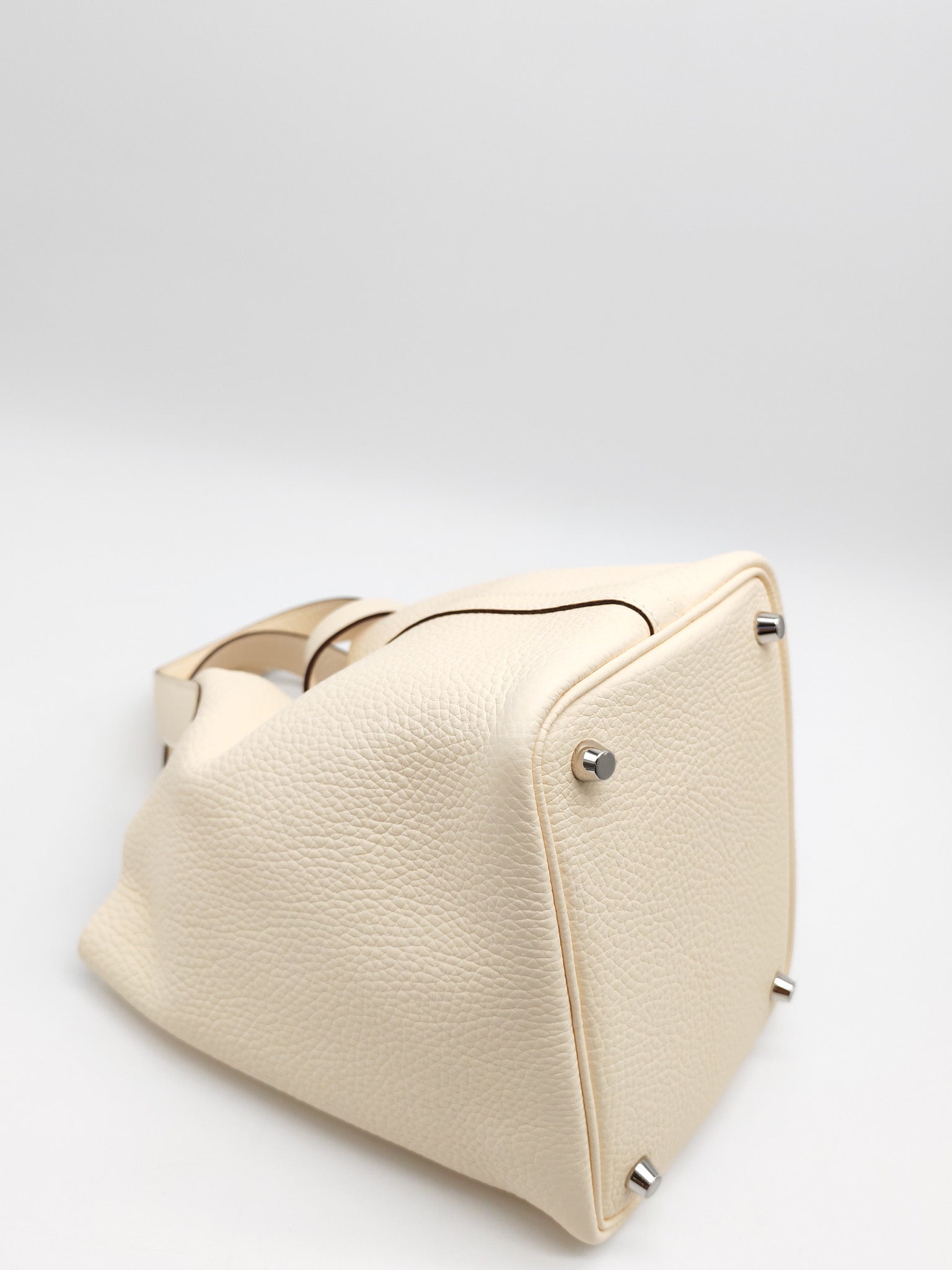 Picotin Lock 18 in Nata Clemence Leather & Palladium Hardware Stamp B(2023) | Purse Maison Luxury Bags Shop