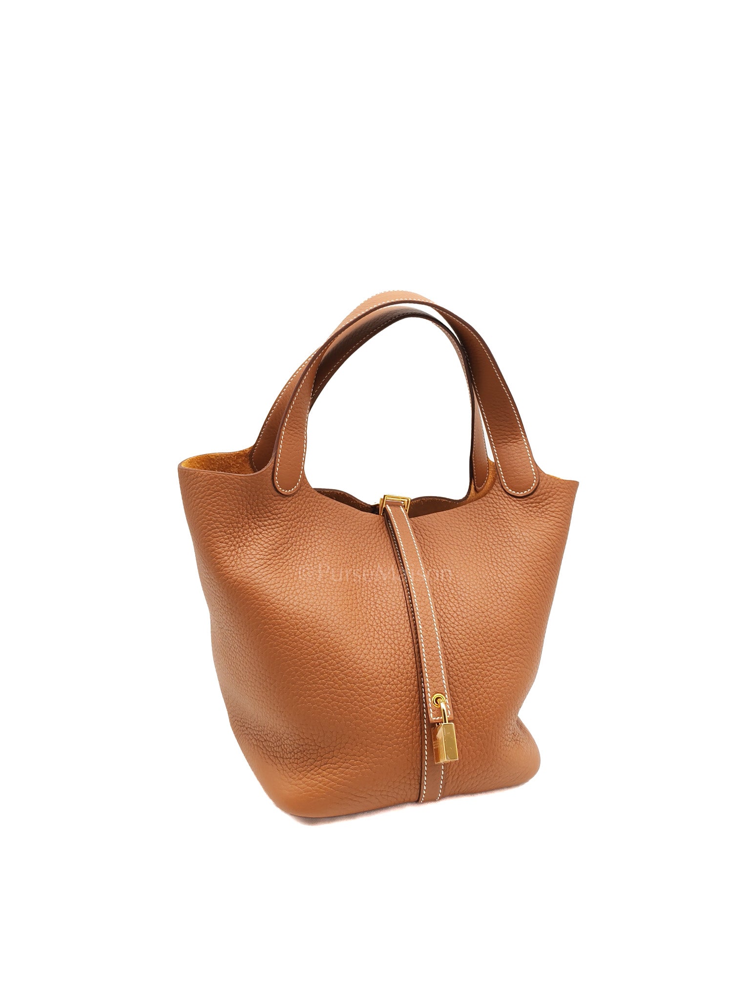 Picotin Lock 22 Gold Clemence Leather in Gold Hardware Stamp K(2025) | Purse Maison Luxury Bags Shop