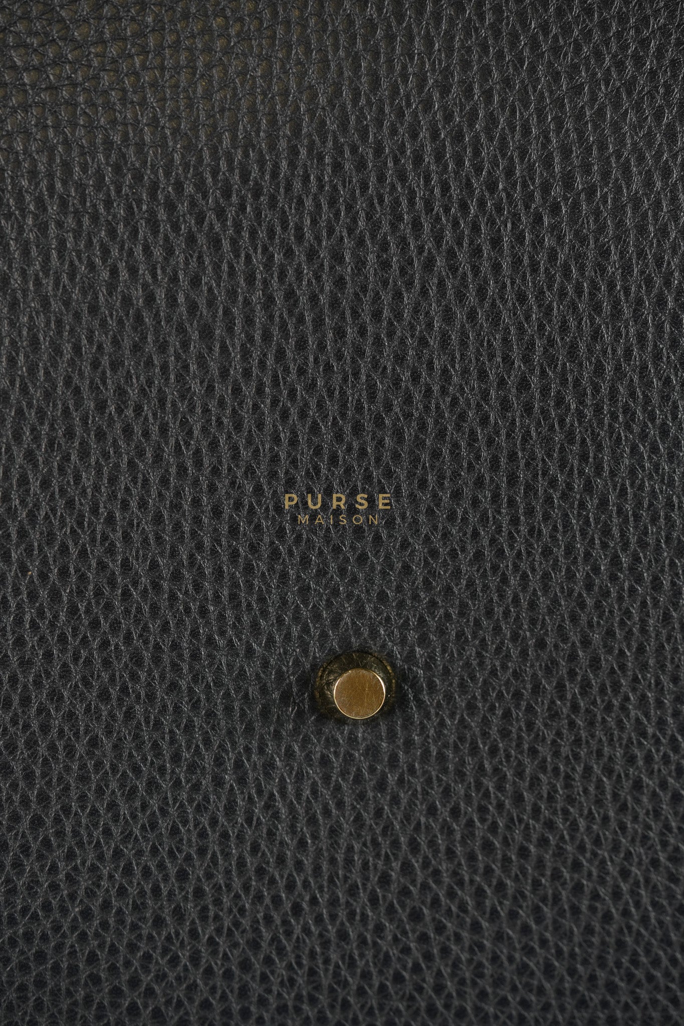 Picotin Lock 26 in Black Clemence Leather & Gold Hardware Stamp A (2017) | Purse Maison Luxury Bags Shop