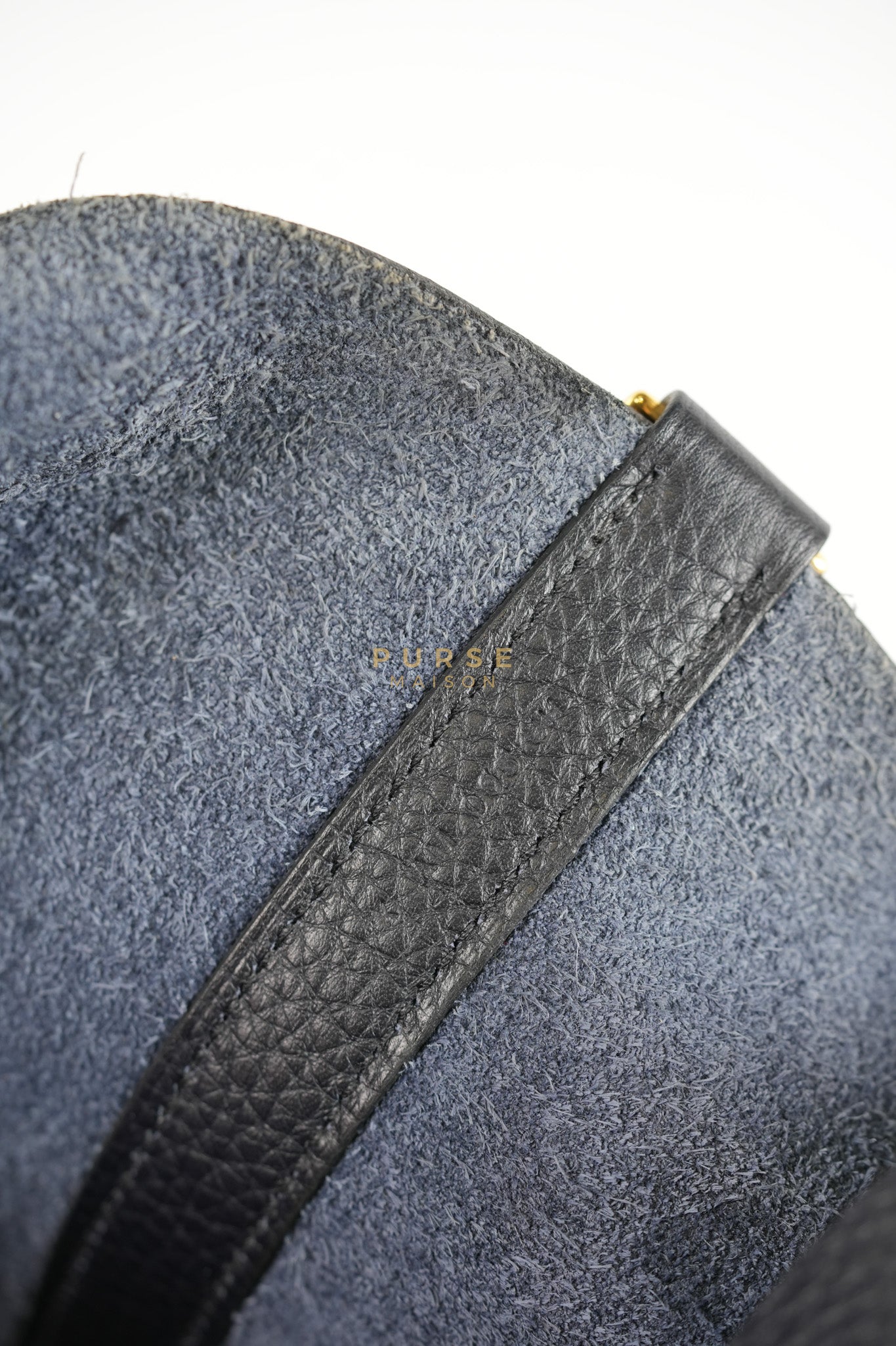 Picotin Lock 26 in Black Clemence Leather & Gold Hardware Stamp A (2017) | Purse Maison Luxury Bags Shop