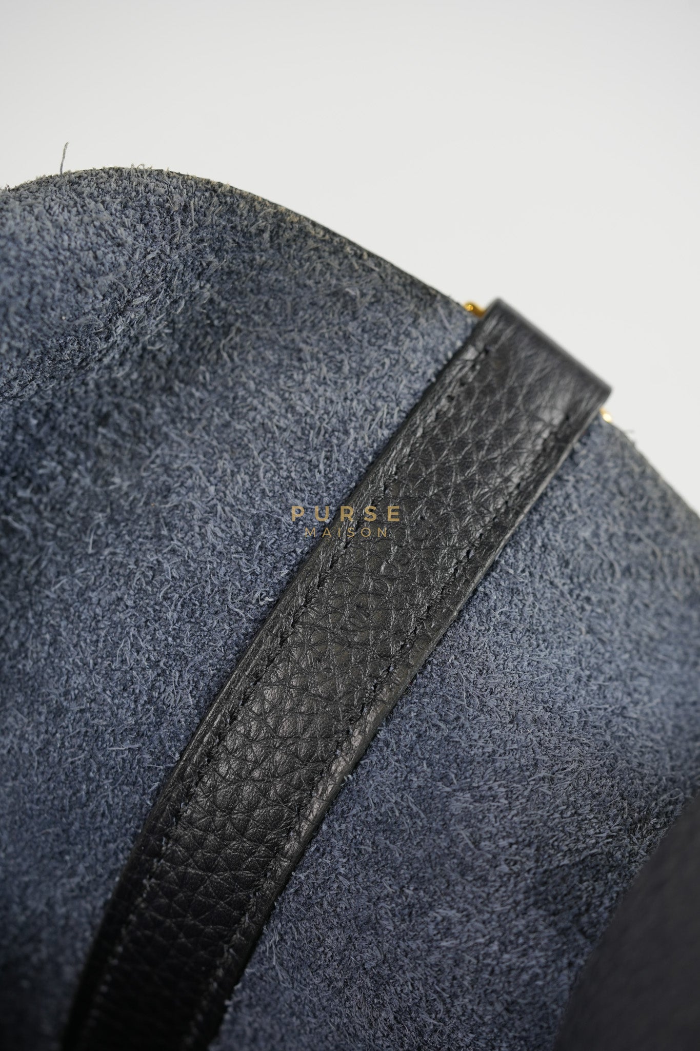 Picotin Lock 26 in Black Clemence Leather & Gold Hardware Stamp A (2017) | Purse Maison Luxury Bags Shop