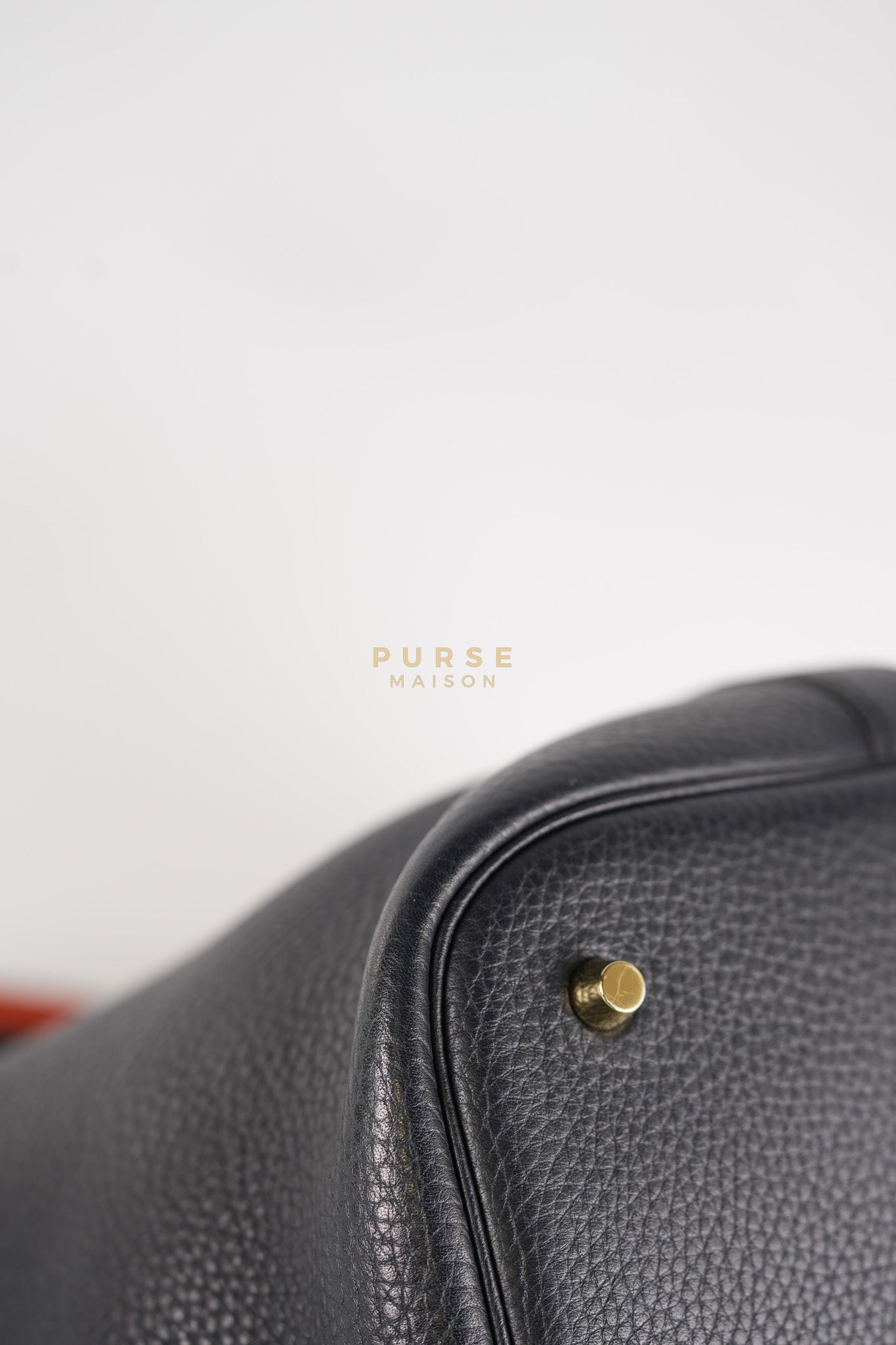 Picotin Lock 26 in Black Clemence Leather & Gold Hardware Stamp A (2017) | Purse Maison Luxury Bags Shop