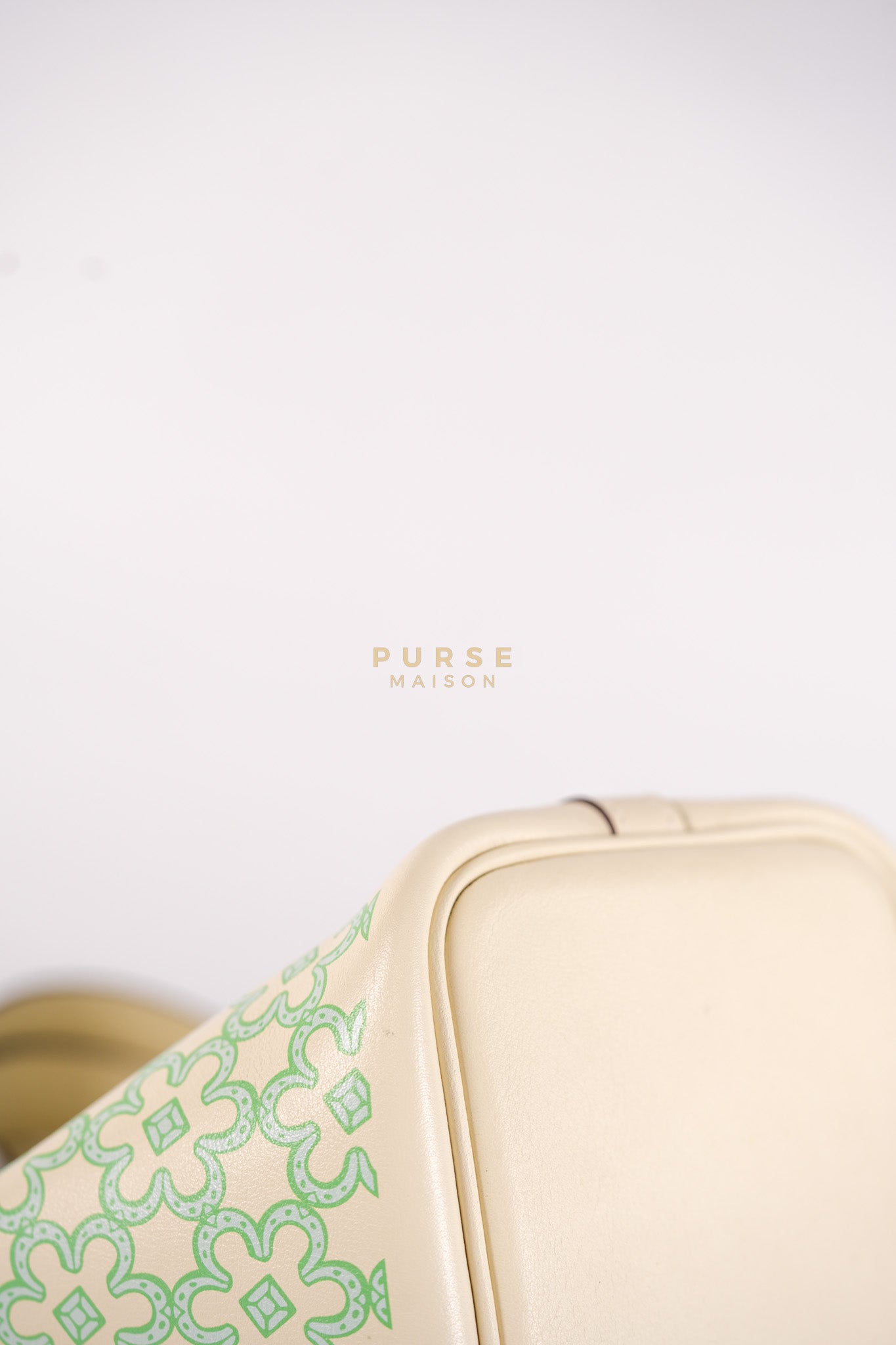 Picotin Lock Micro in Lucky Daisy Nata Swift Leather & Palladium Hardware Stamp B (2023) | Purse Maison Luxury Bags Shop