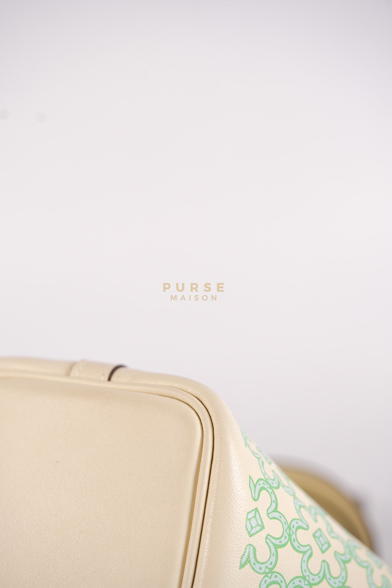 Picotin Lock Micro in Lucky Daisy Nata Swift Leather & Palladium Hardware Stamp B (2023) | Purse Maison Luxury Bags Shop