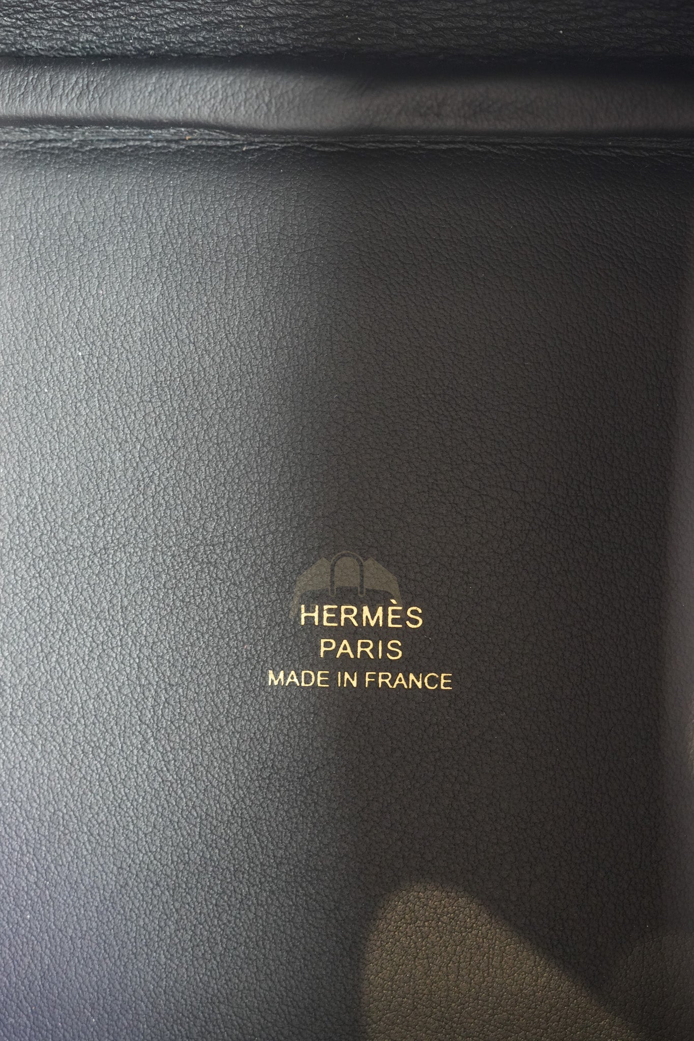 Picotin Micro in Black Ostrich Leather and Gold Hardware Stamp W (2024) | Purse Maison Luxury Bags Shop