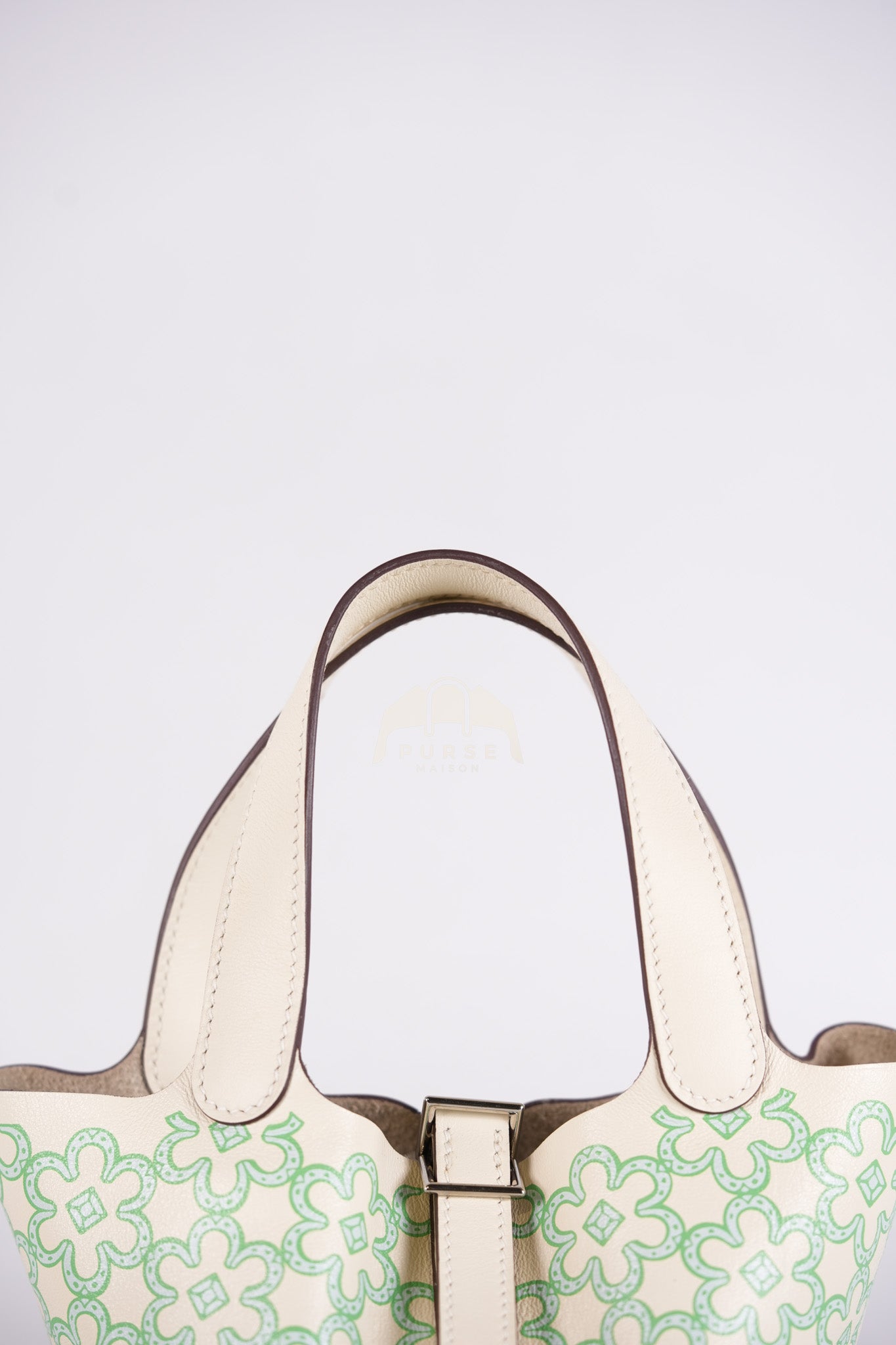 Picotin Micro Lucky Daisy in Nata Swift Leather Stamp U (2022) | Purse Maison Luxury Bags Shop