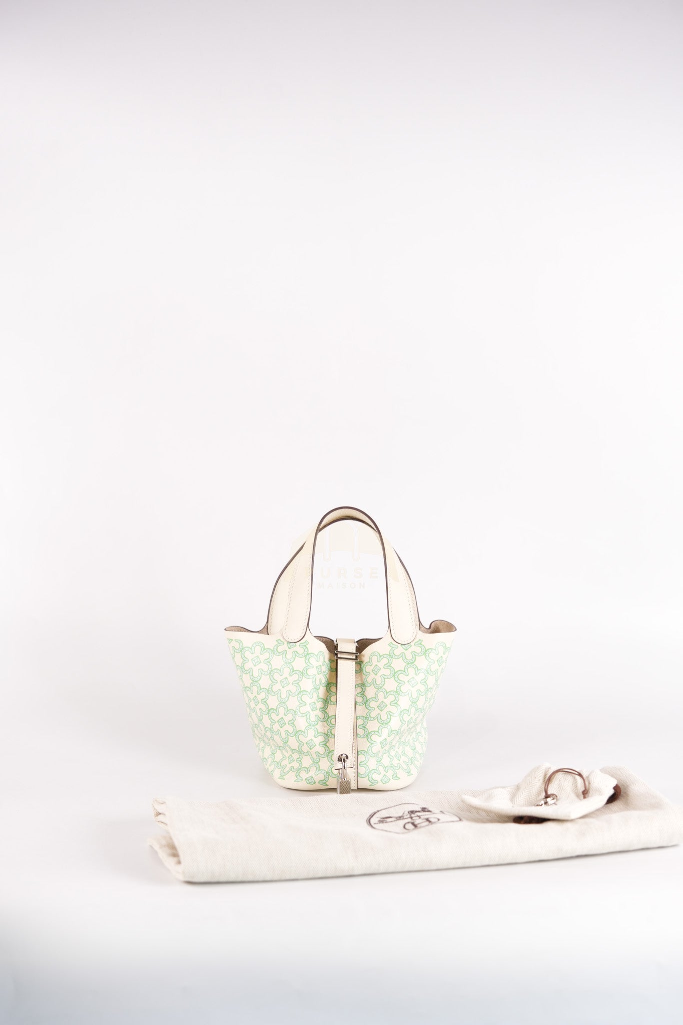 Picotin Micro Lucky Daisy in Nata Swift Leather Stamp U (2022) | Purse Maison Luxury Bags Shop