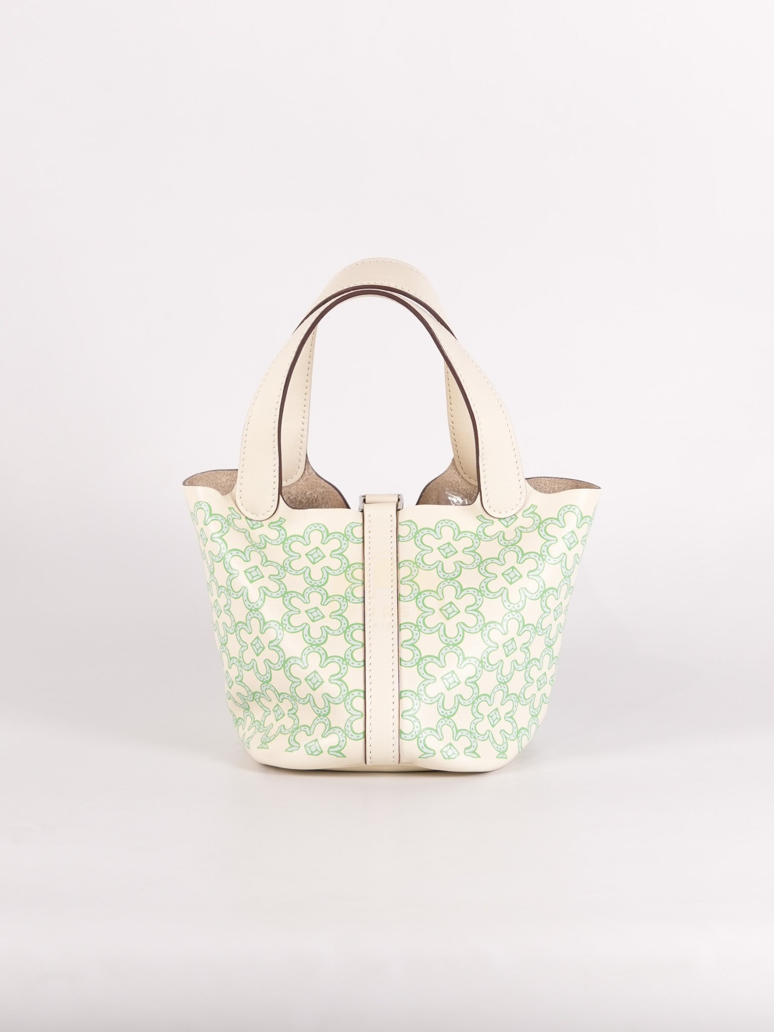 Picotin Micro Lucky Daisy in Nata Swift Leather Stamp U (2022) | Purse Maison Luxury Bags Shop