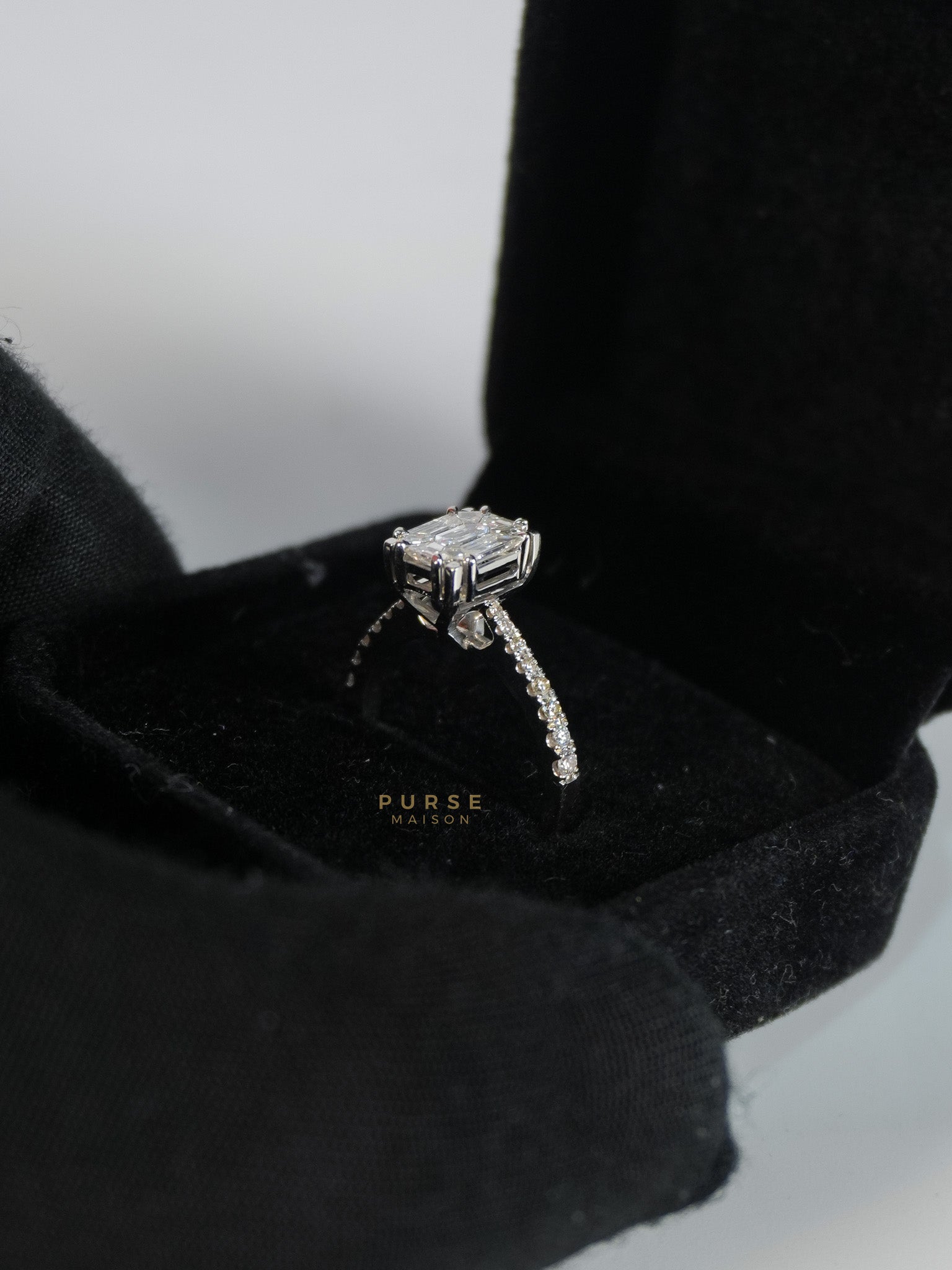 Pie Cut 0.55 cts Natural Diamond Ring | Purse Maison Luxury Bags Shop