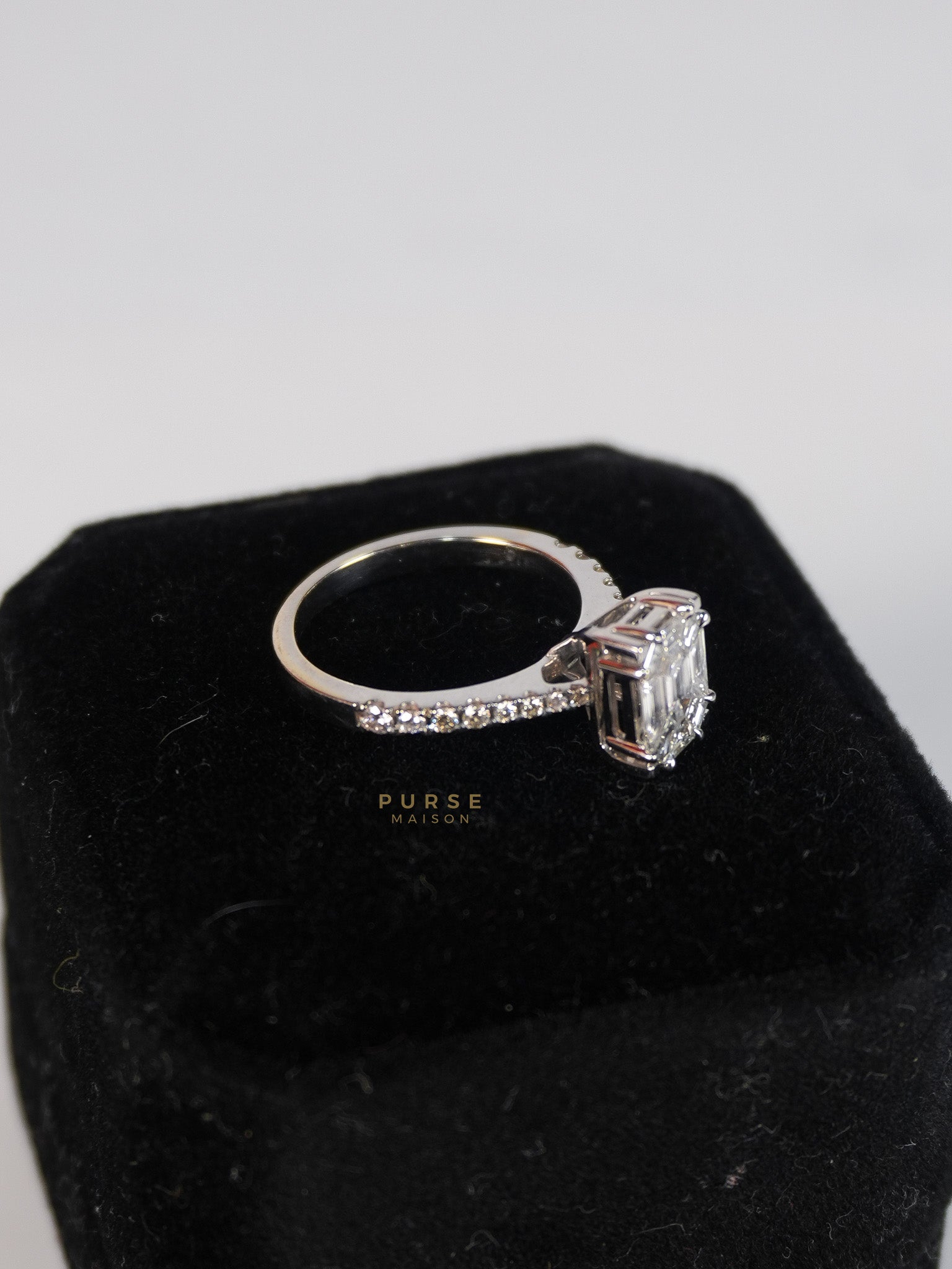 Pie Cut 0.55 cts Natural Diamond Ring | Purse Maison Luxury Bags Shop