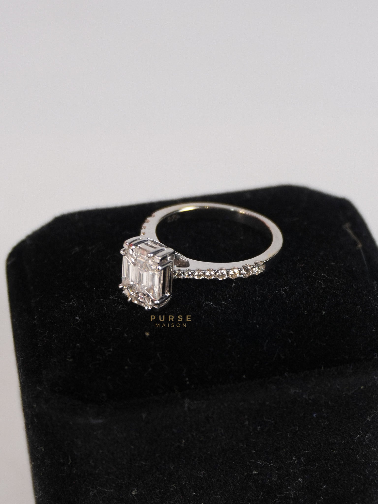 Pie Cut 0.55 cts Natural Diamond Ring | Purse Maison Luxury Bags Shop