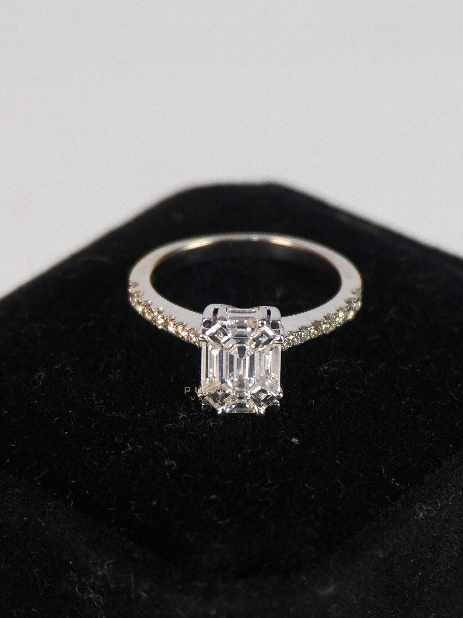 Pie Cut 0.55 cts Natural Diamond Ring | Purse Maison Luxury Bags Shop