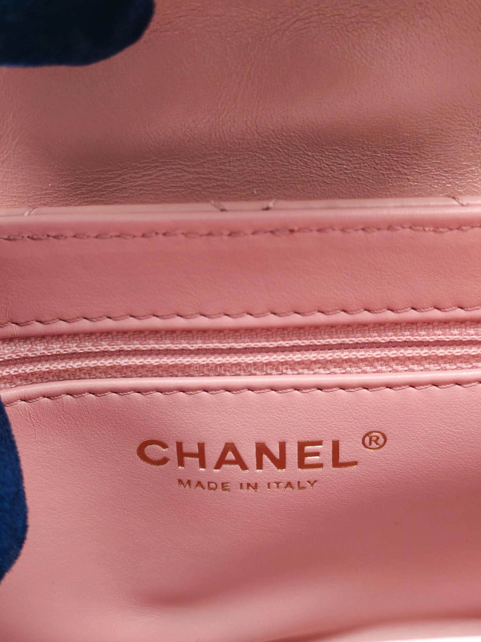 CC Kelly Small In Pink Shiny Aged Calfskin Leather & Gold Hardware Microchip