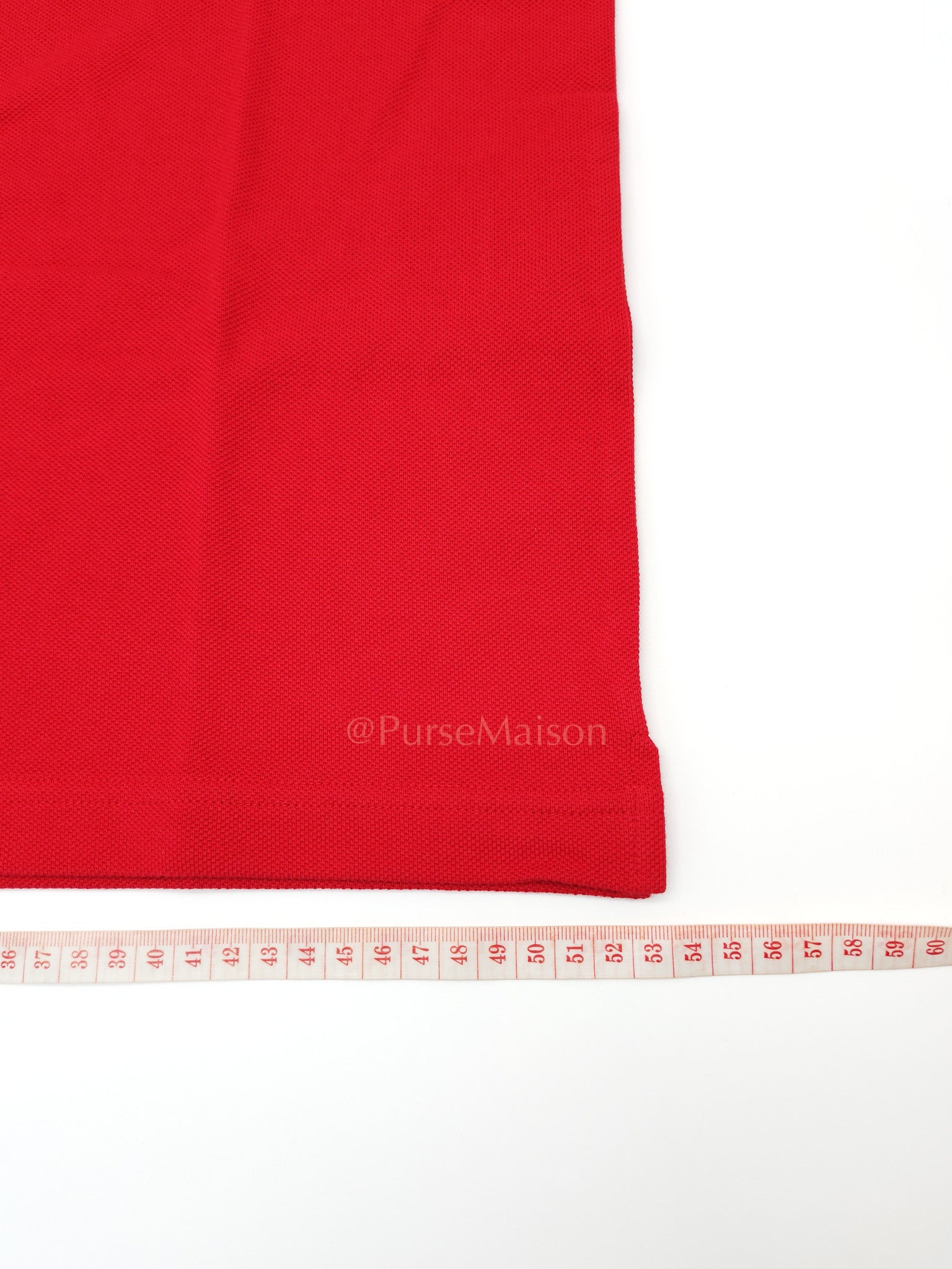 Piquet Red Polo Shirt Size L | Purse Maison Luxury Bags Shop