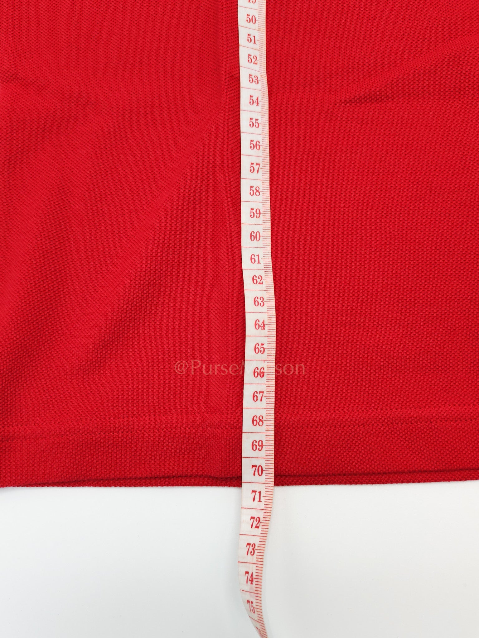 Piquet Red Polo Shirt Size L | Purse Maison Luxury Bags Shop