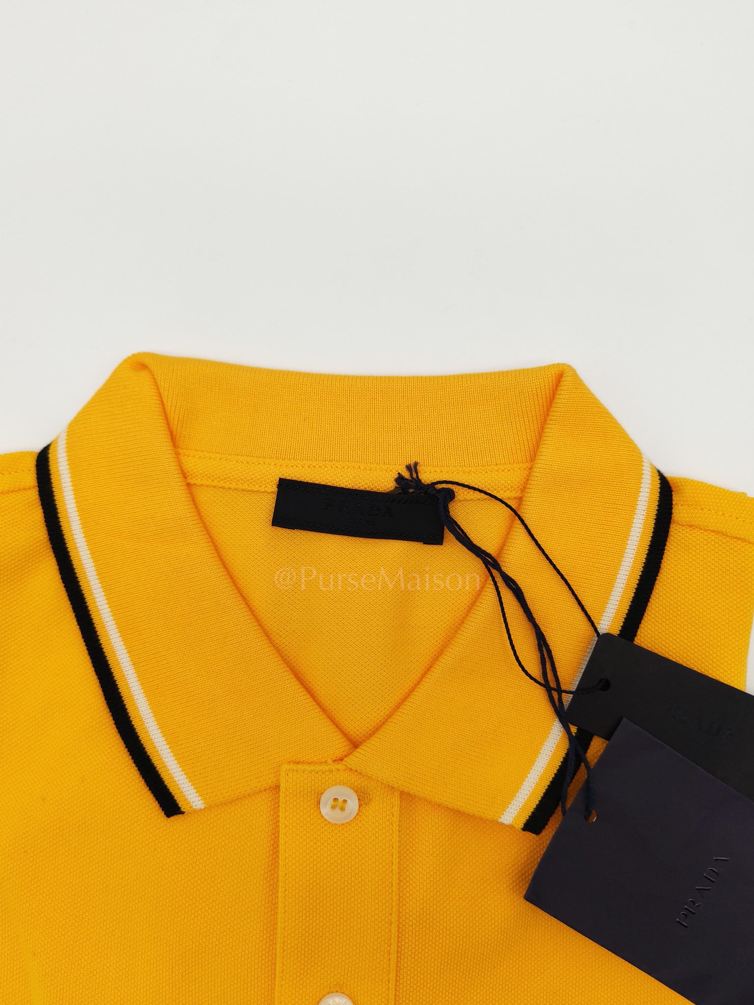 Piquet Sole (Yellow) Polo Shirt Size XL | Purse Maison Luxury Bags Shop
