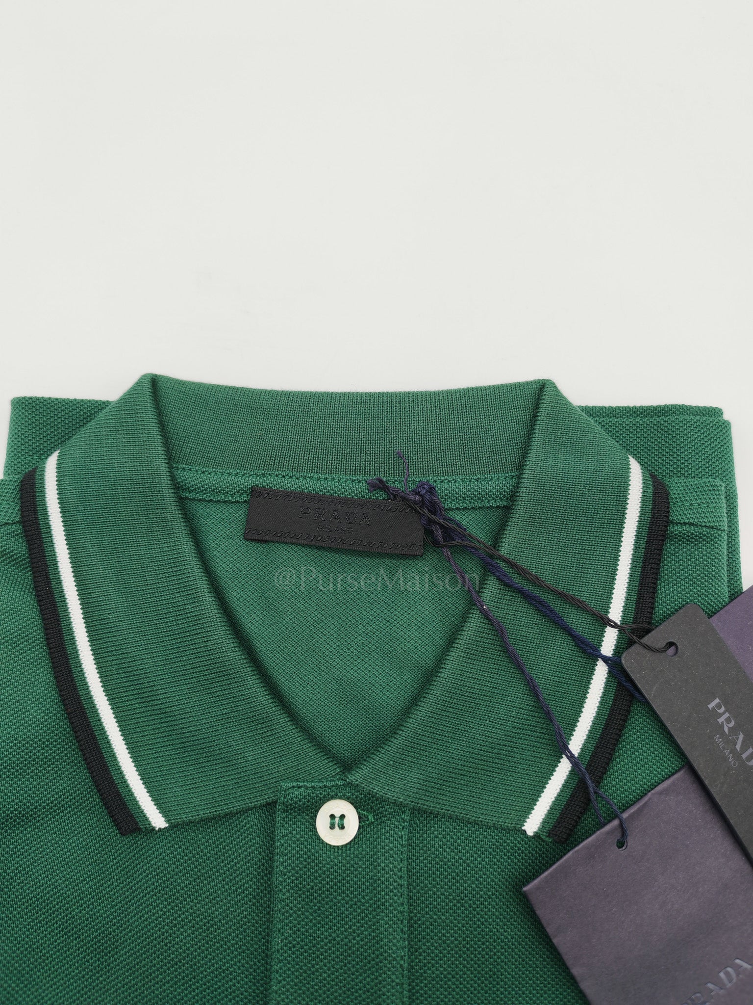 Piquit Abete (Green )Polo Shirt Size L | Purse Maison Luxury Bags Shop