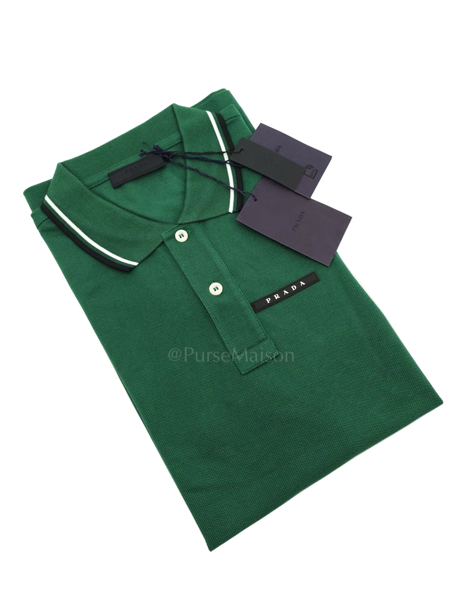 Piquit Abete (Green )Polo Shirt Size L | Purse Maison Luxury Bags Shop