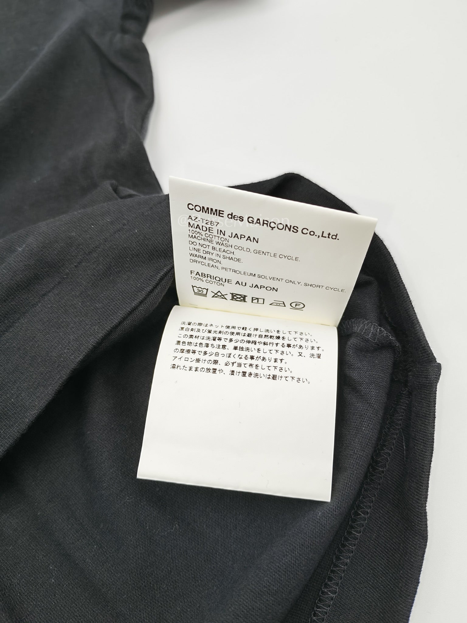 Play Black Cotton T-shirt Size L