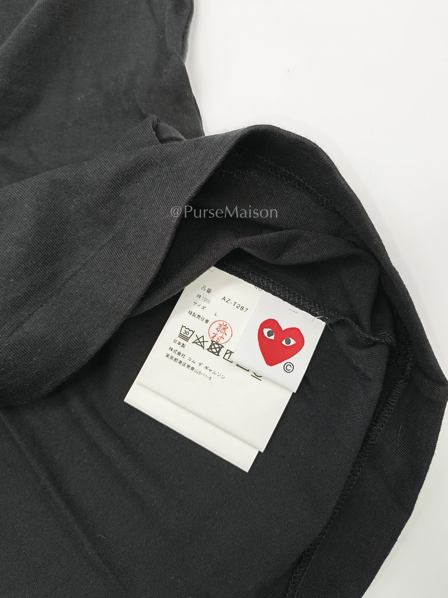Play Black Cotton T-shirt Size L