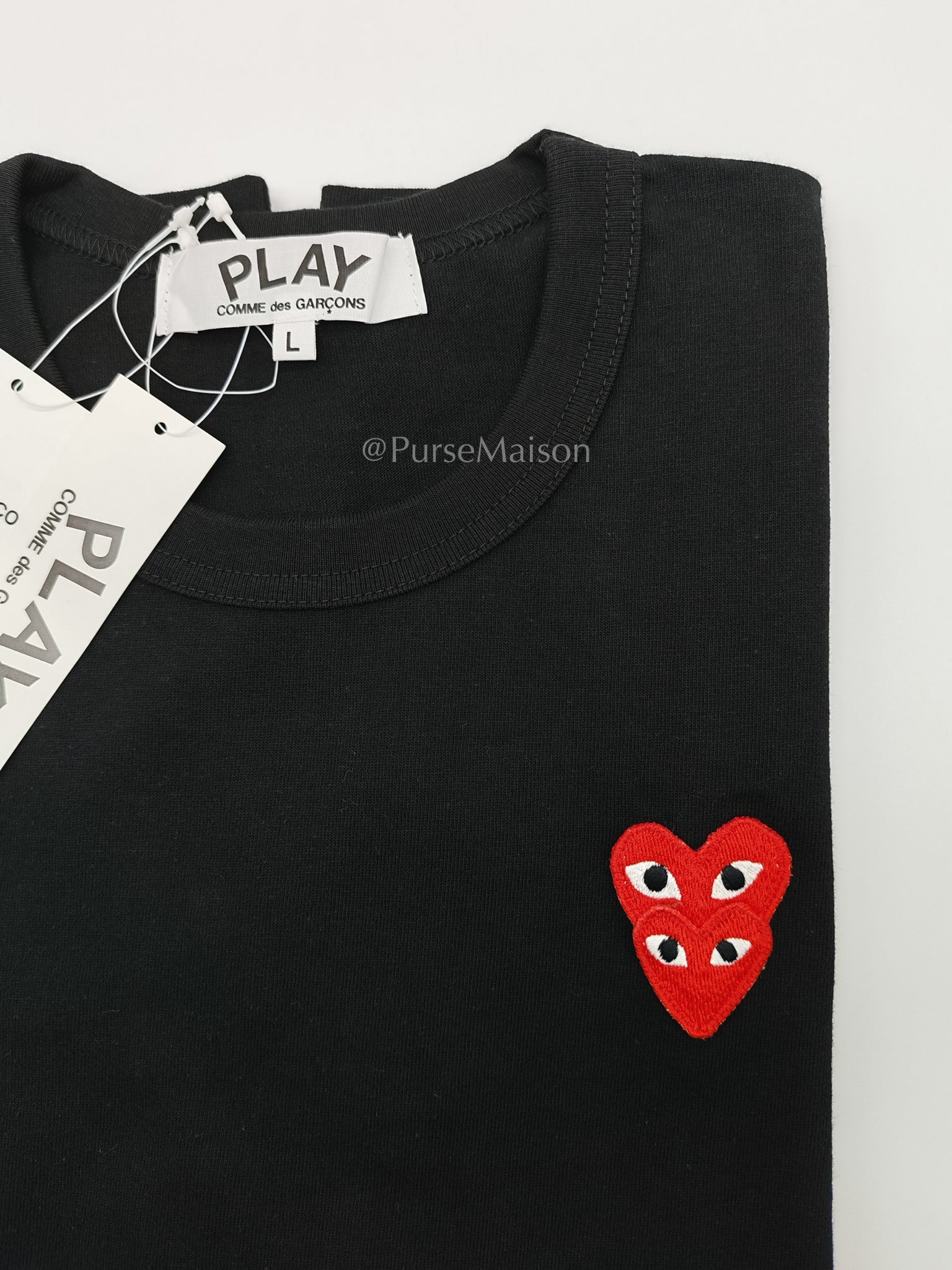 Play Black Cotton T-shirt Size L