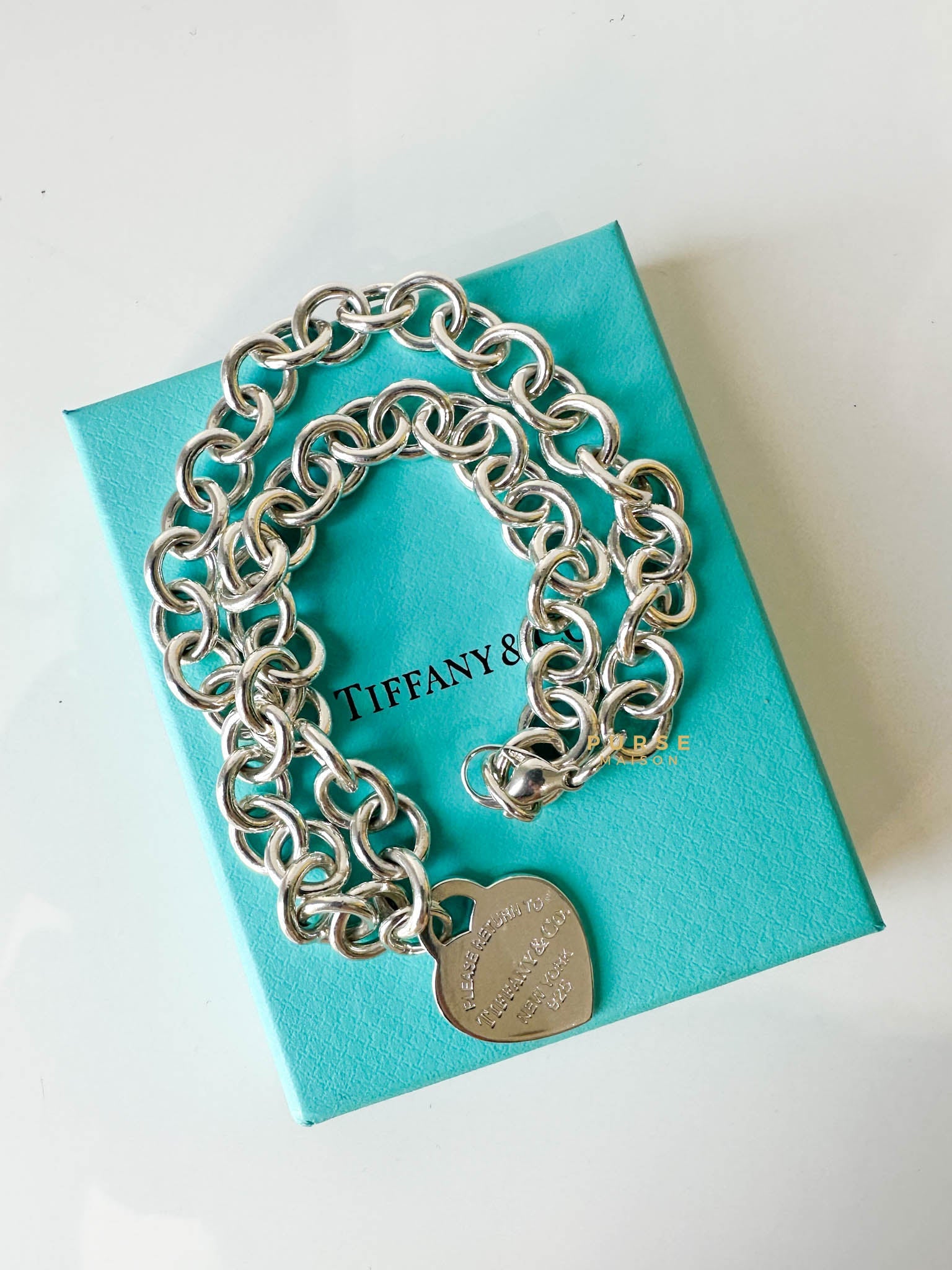 Tiffany and co on sale please return to necklace