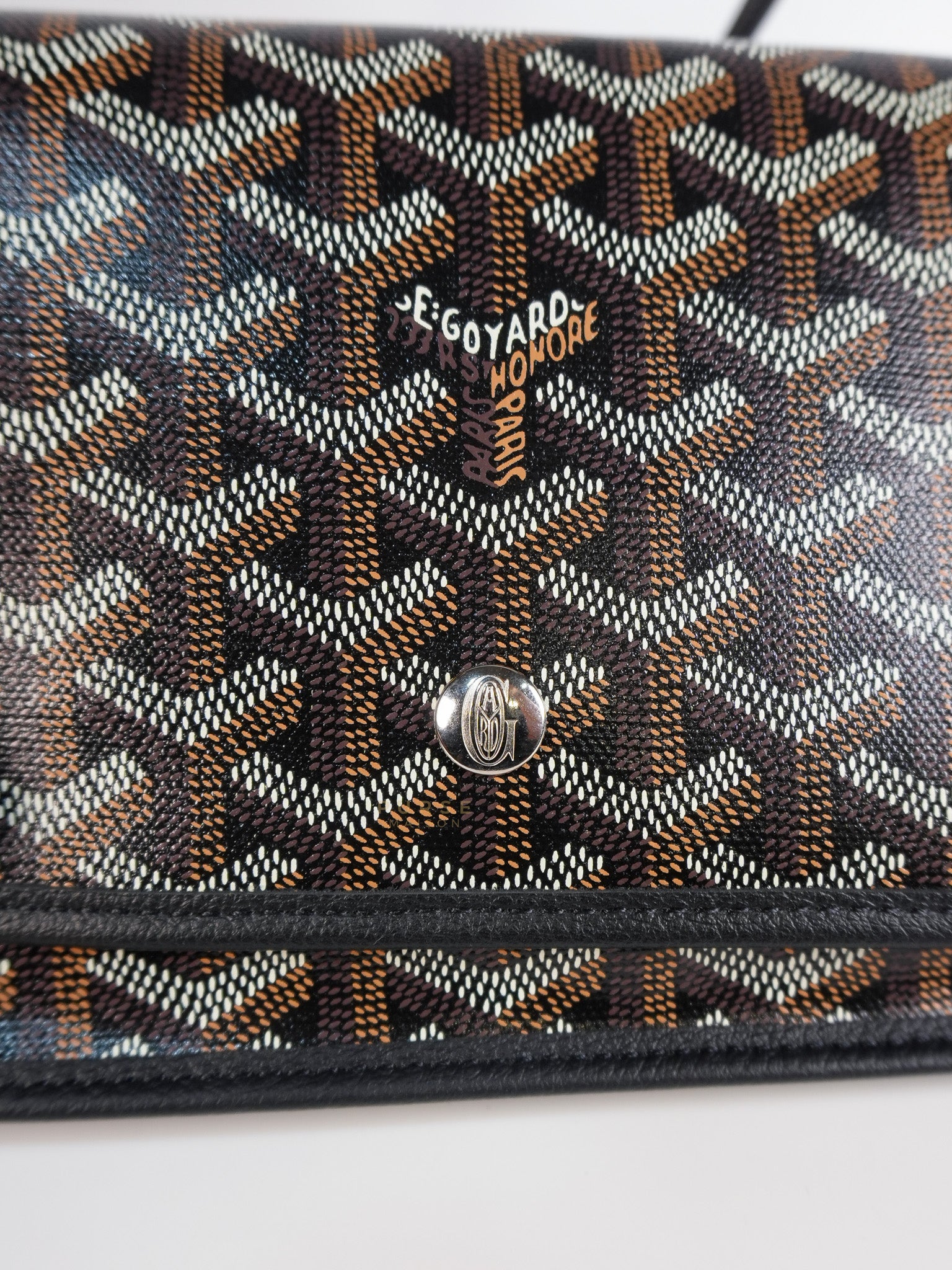 Plumet in Black Goyardine Canvas | Purse Maison Luxury Bags Shop