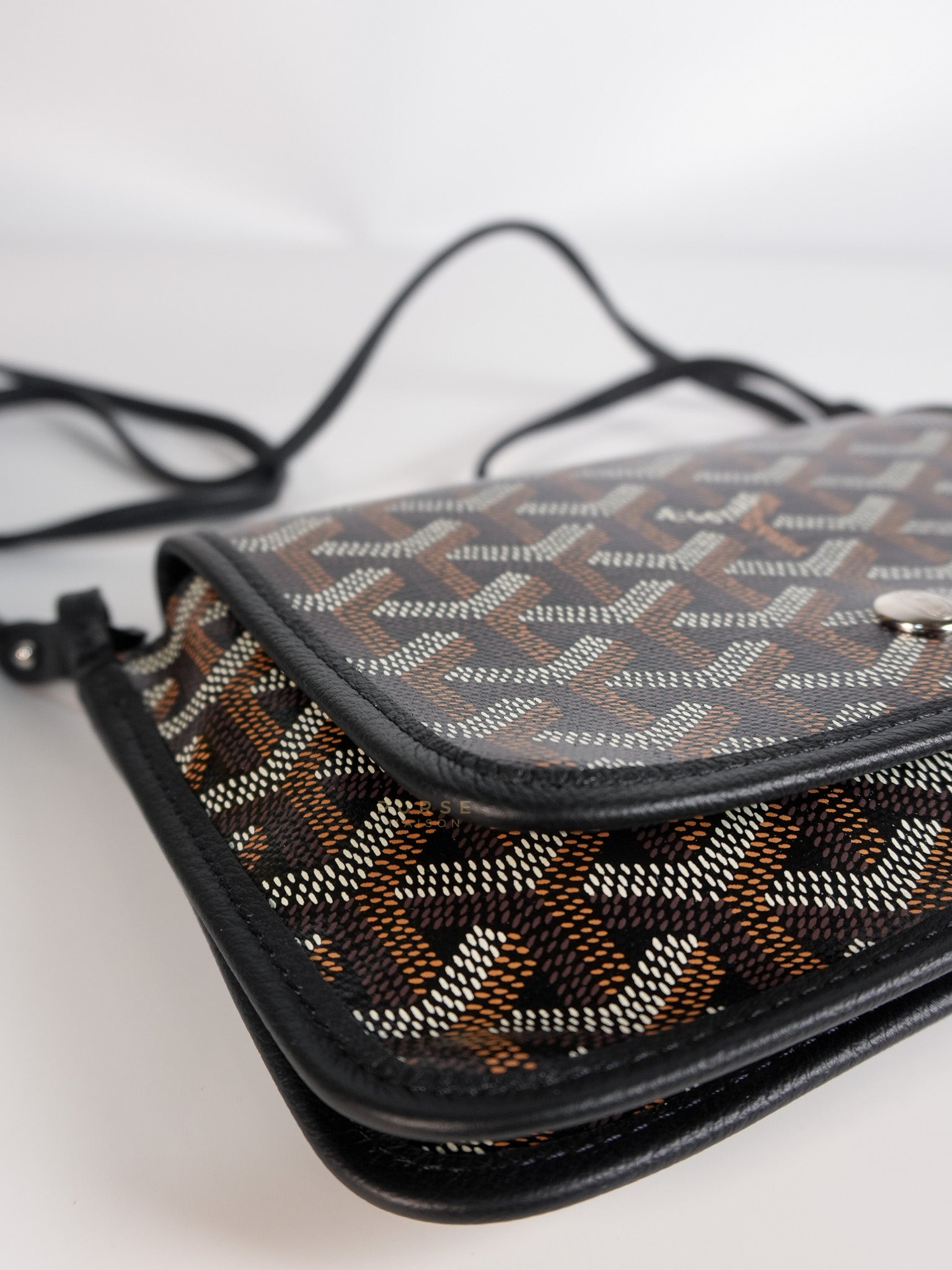 Plumet in Black Goyardine Canvas | Purse Maison Luxury Bags Shop