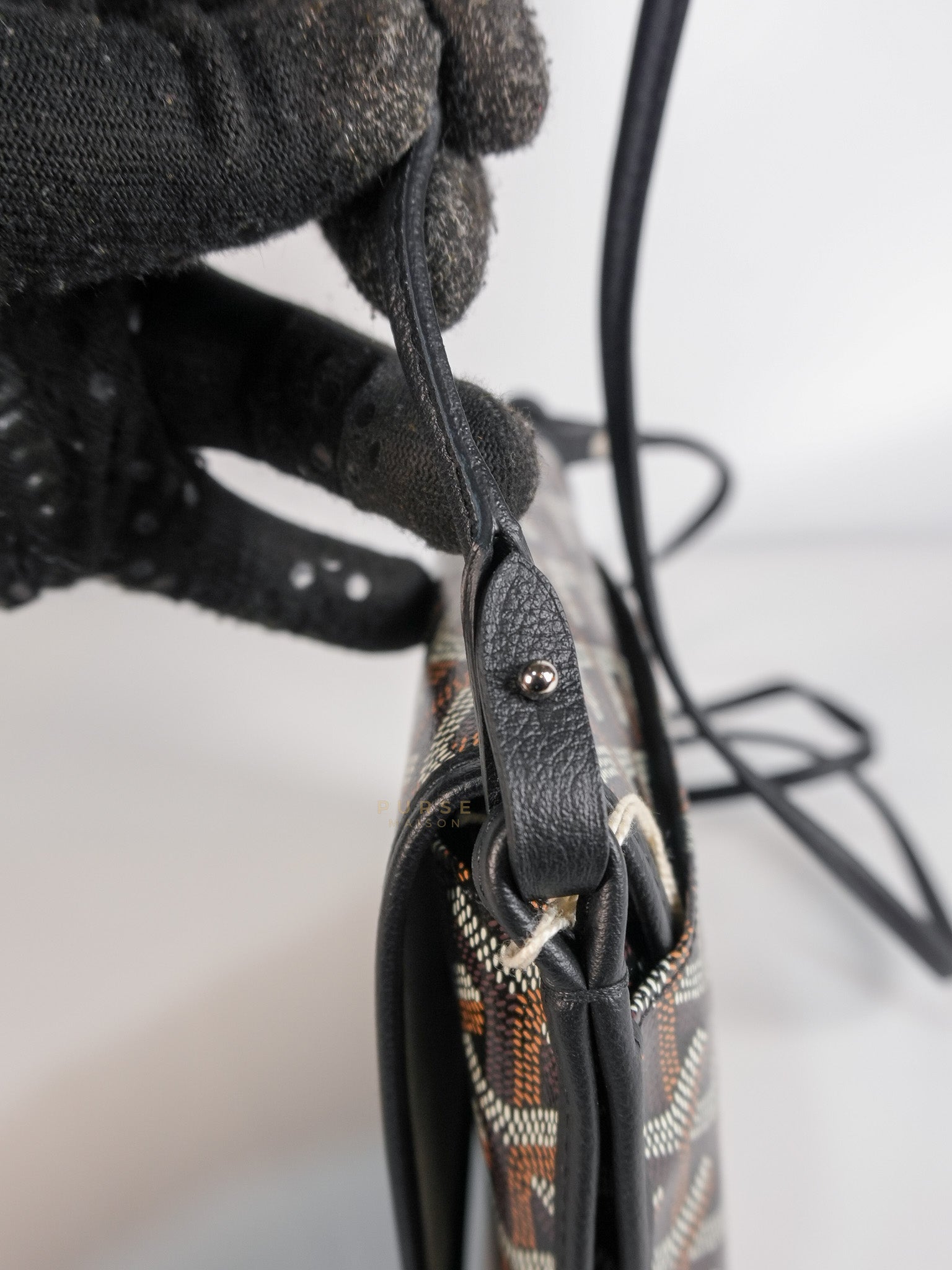 Plumet in Black Goyardine Canvas | Purse Maison Luxury Bags Shop