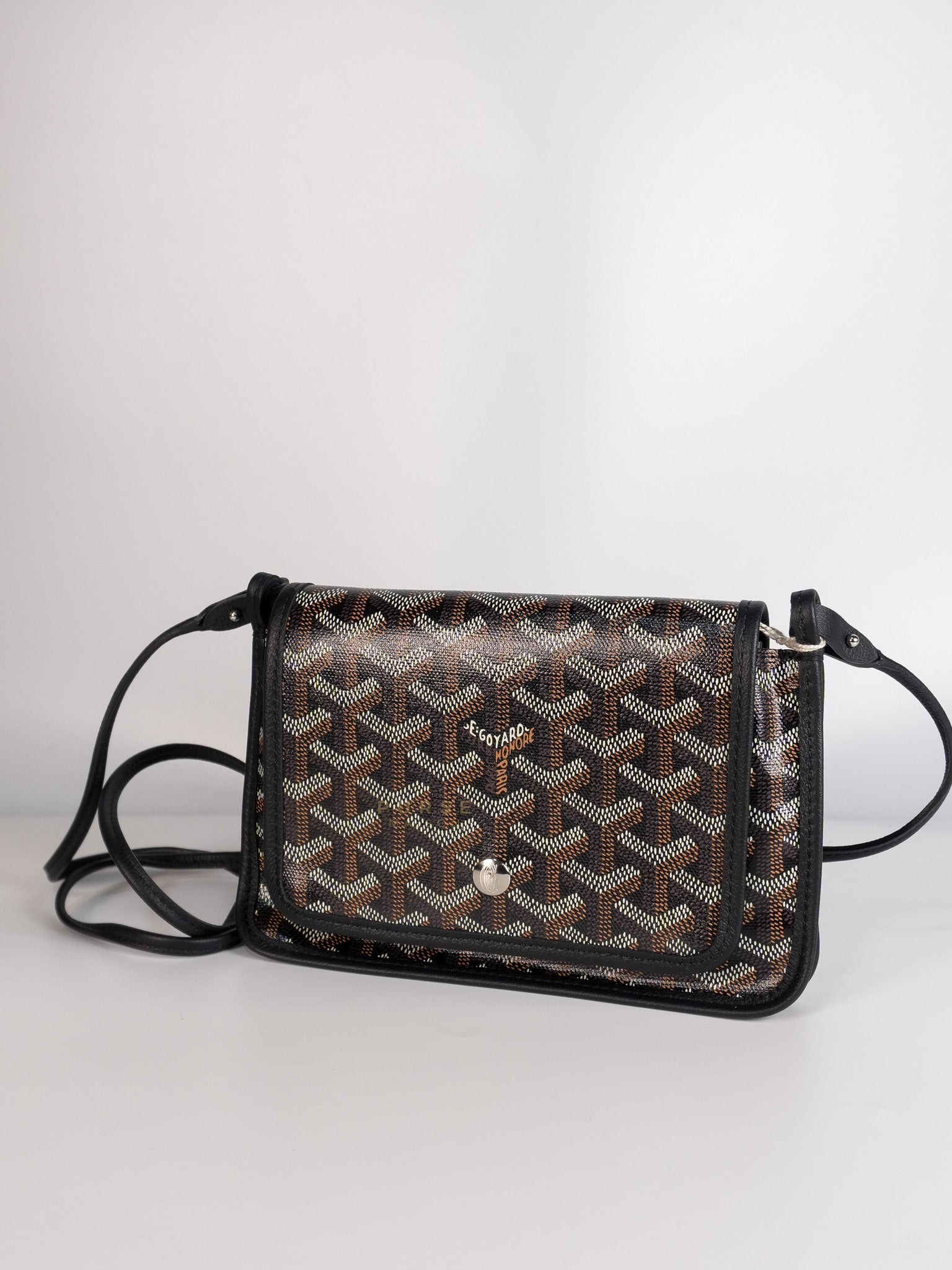 Plumet in Black Goyardine Canvas | Purse Maison Luxury Bags Shop