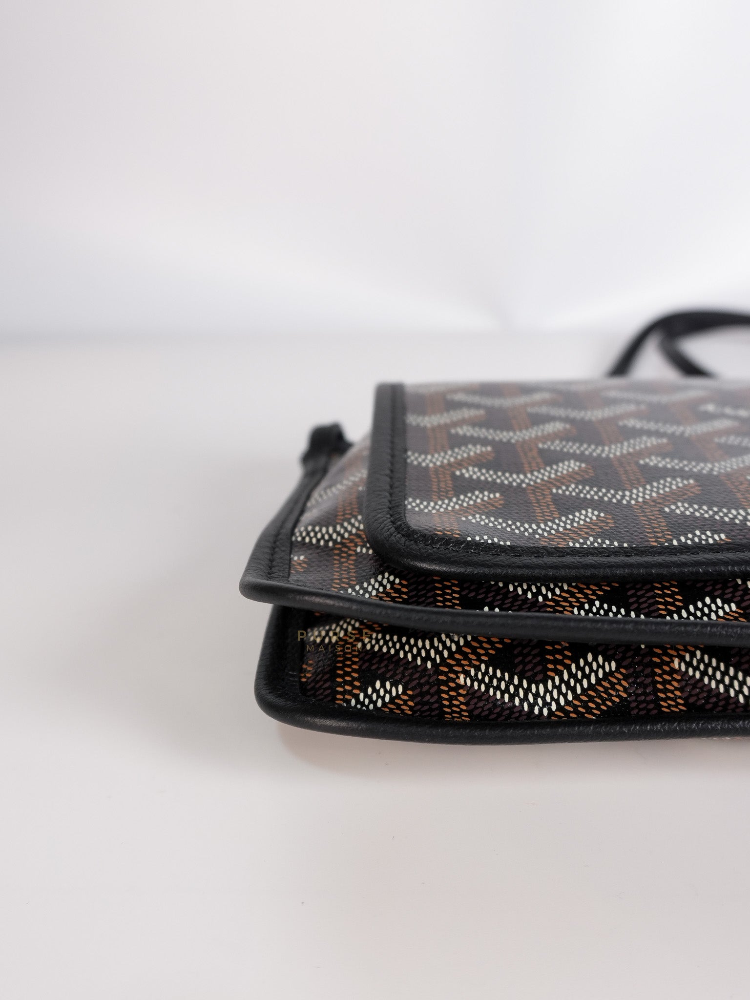 Plumet in Black Goyardine Canvas | Purse Maison Luxury Bags Shop