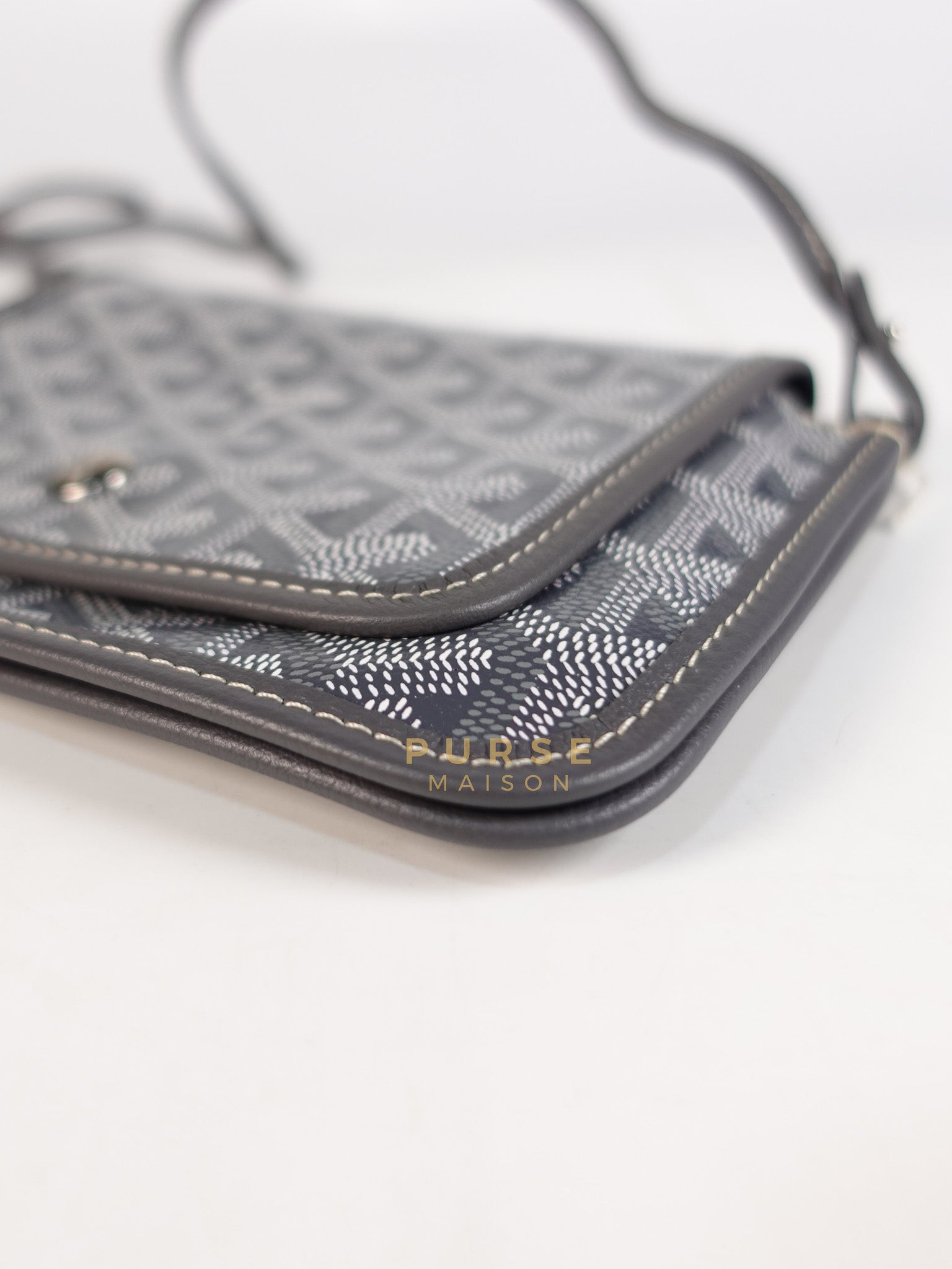 Plumet in Gray Goyadine Canvas | Purse Maison Luxury Bags Shop