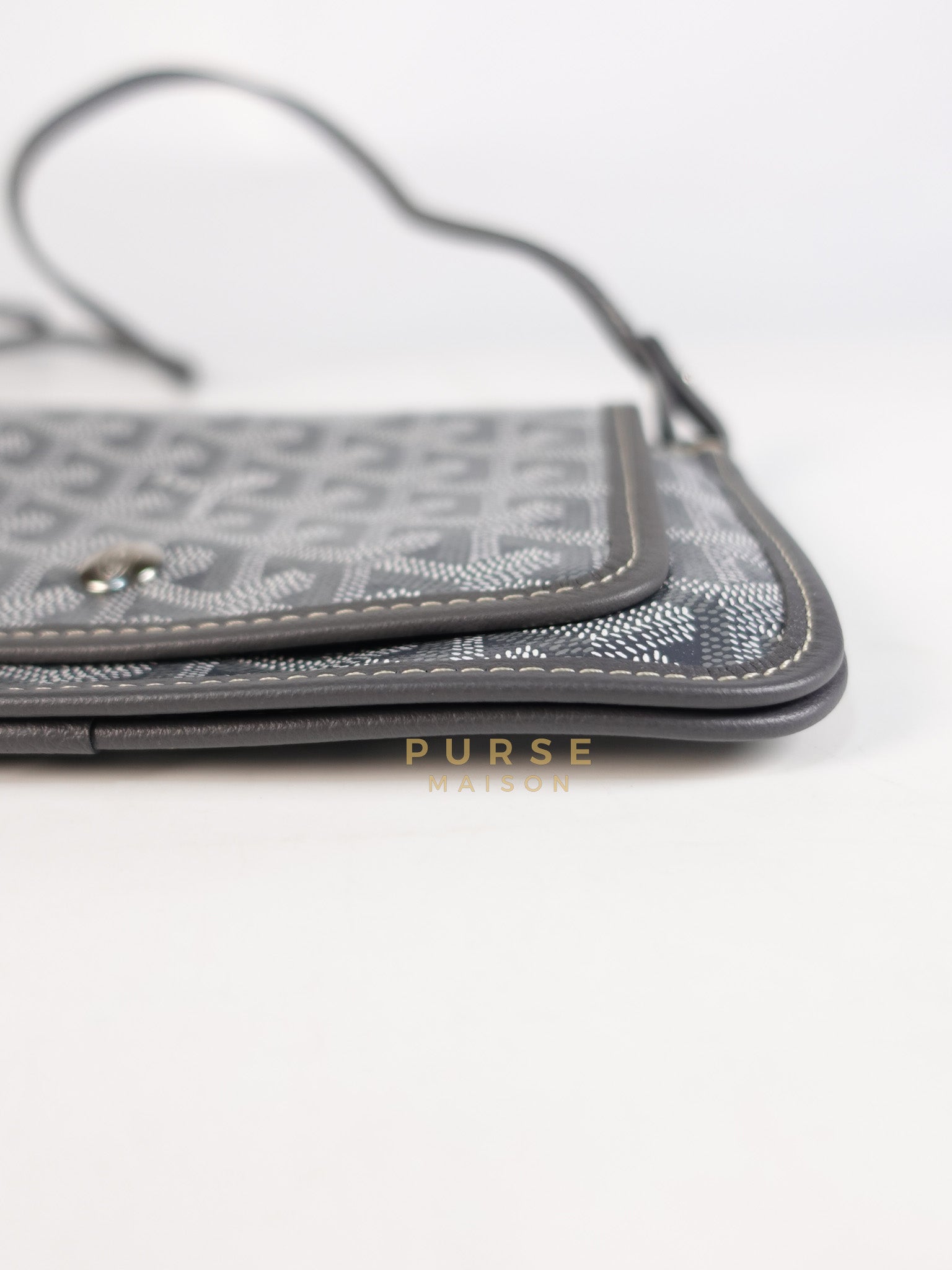 Plumet in Gray Goyadine Canvas | Purse Maison Luxury Bags Shop