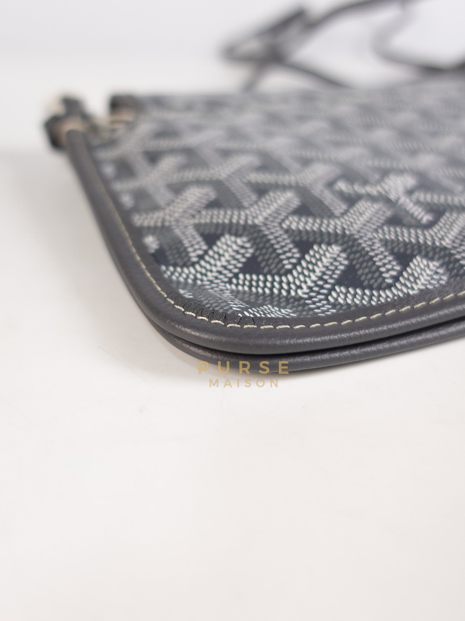 Plumet in Gray Goyadine Canvas | Purse Maison Luxury Bags Shop