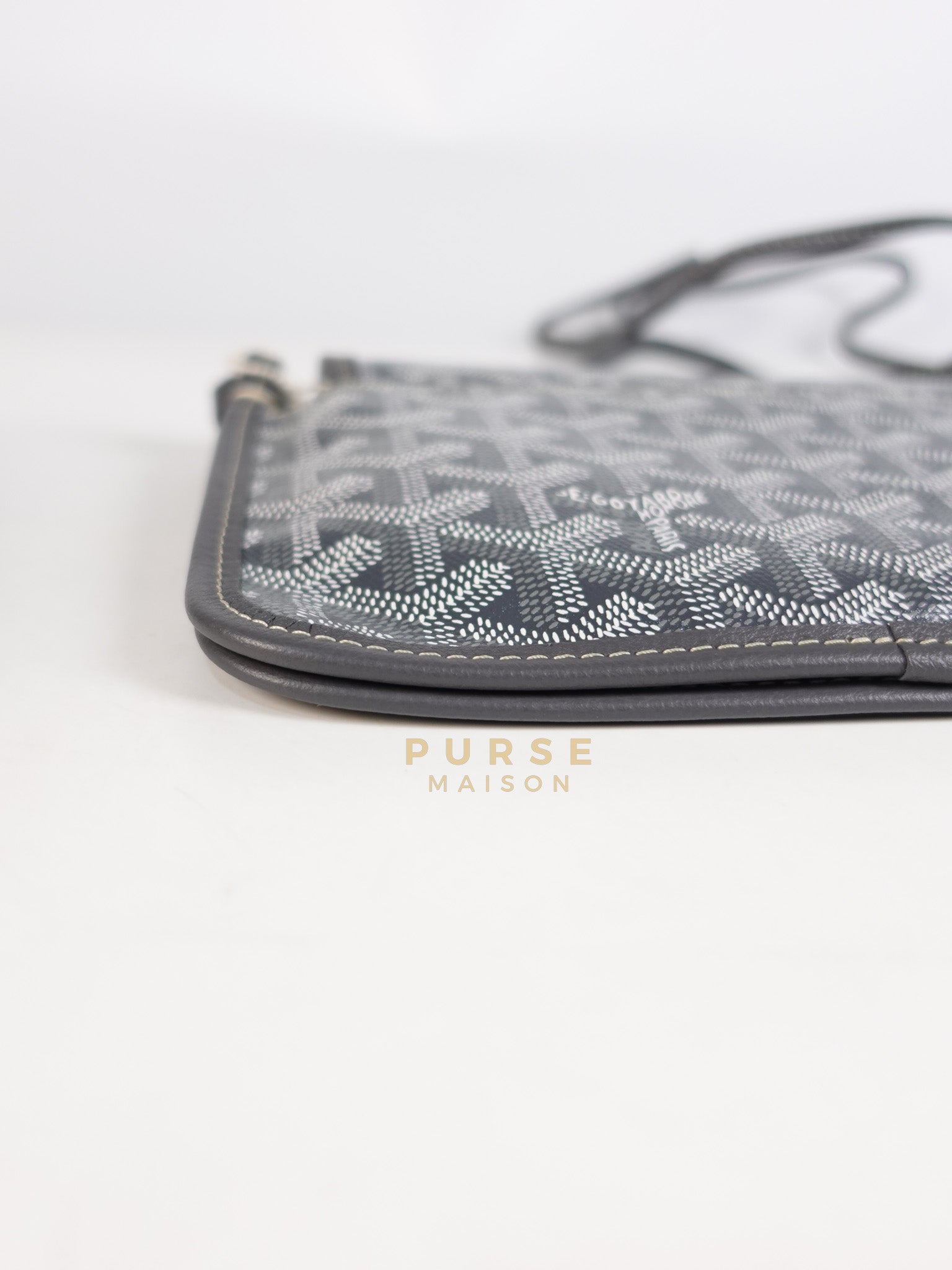 Plumet in Gray Goyadine Canvas | Purse Maison Luxury Bags Shop
